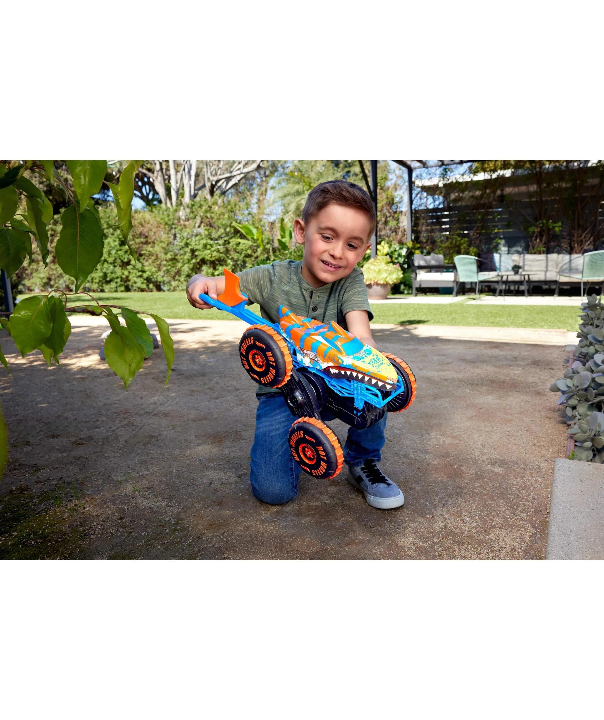 6 Mattel Hot Wheels Monster Trucks Tiger Shark Climber RC Vehicle - Multi, 6 of 6