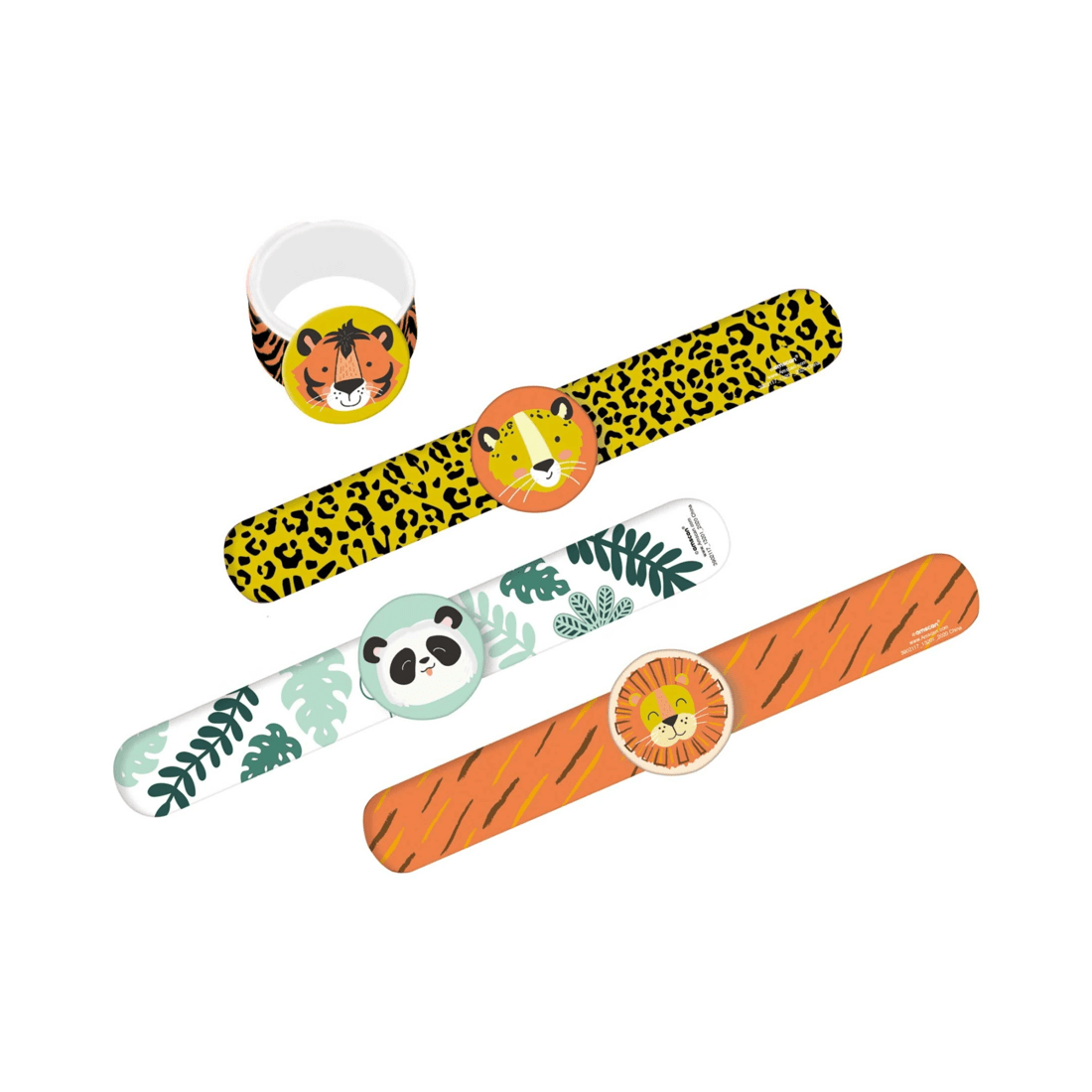 1 Amscan Get Wild Jungle Arm Bracelets Pack of 4, 1 of 1