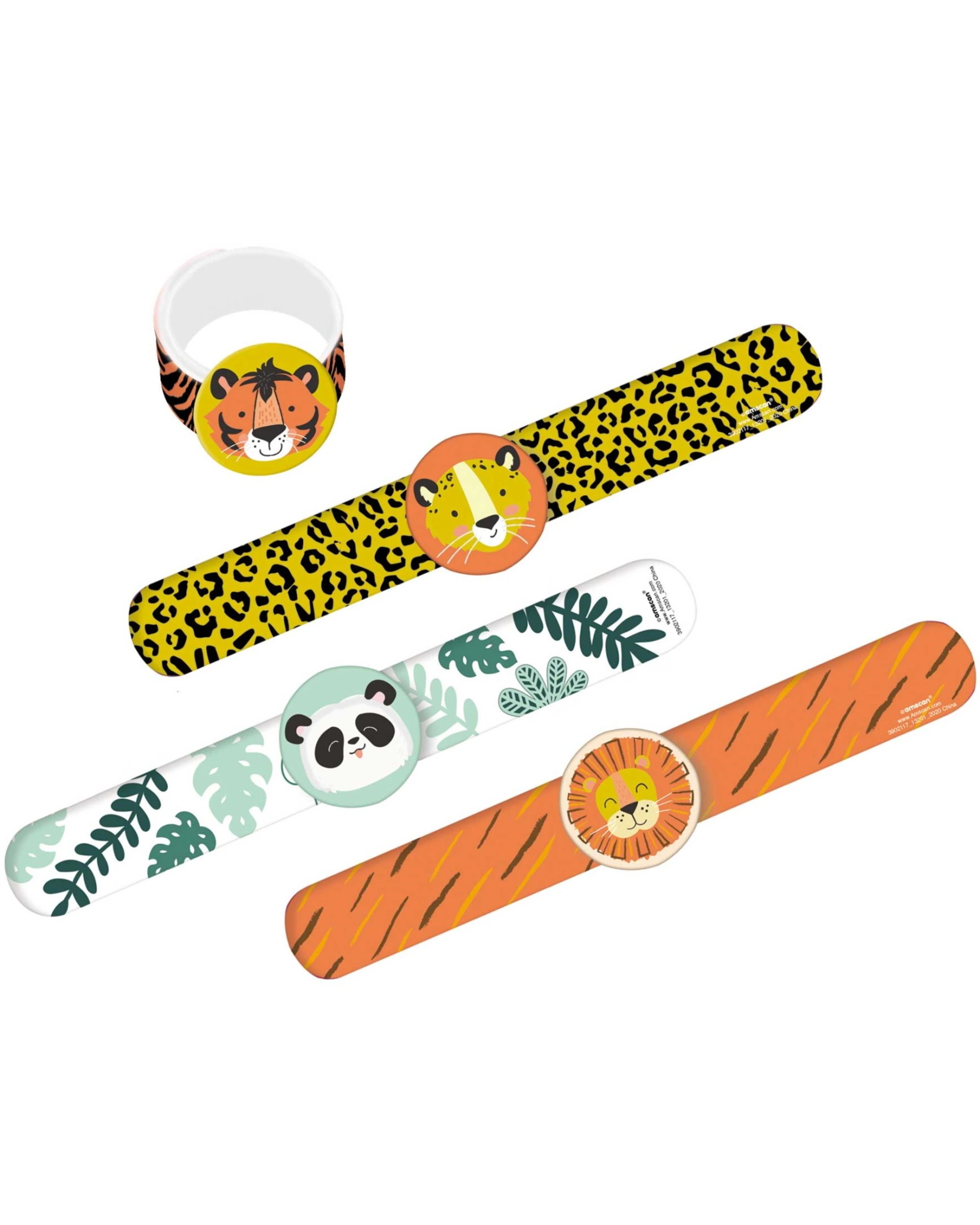 1 Anagram Get Wild Jungle Arm Bracelets Pack of 4, 1 of 1