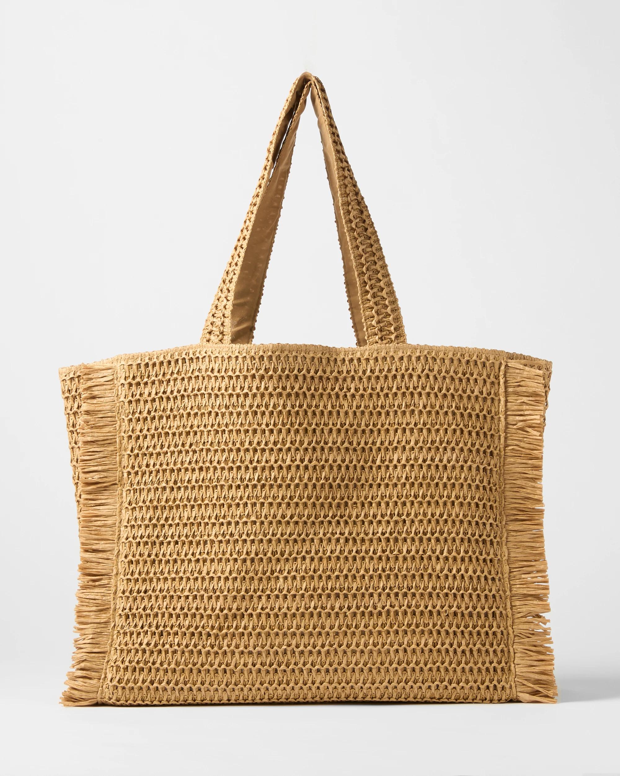 Fringe Straw Woven Tote - Kmart