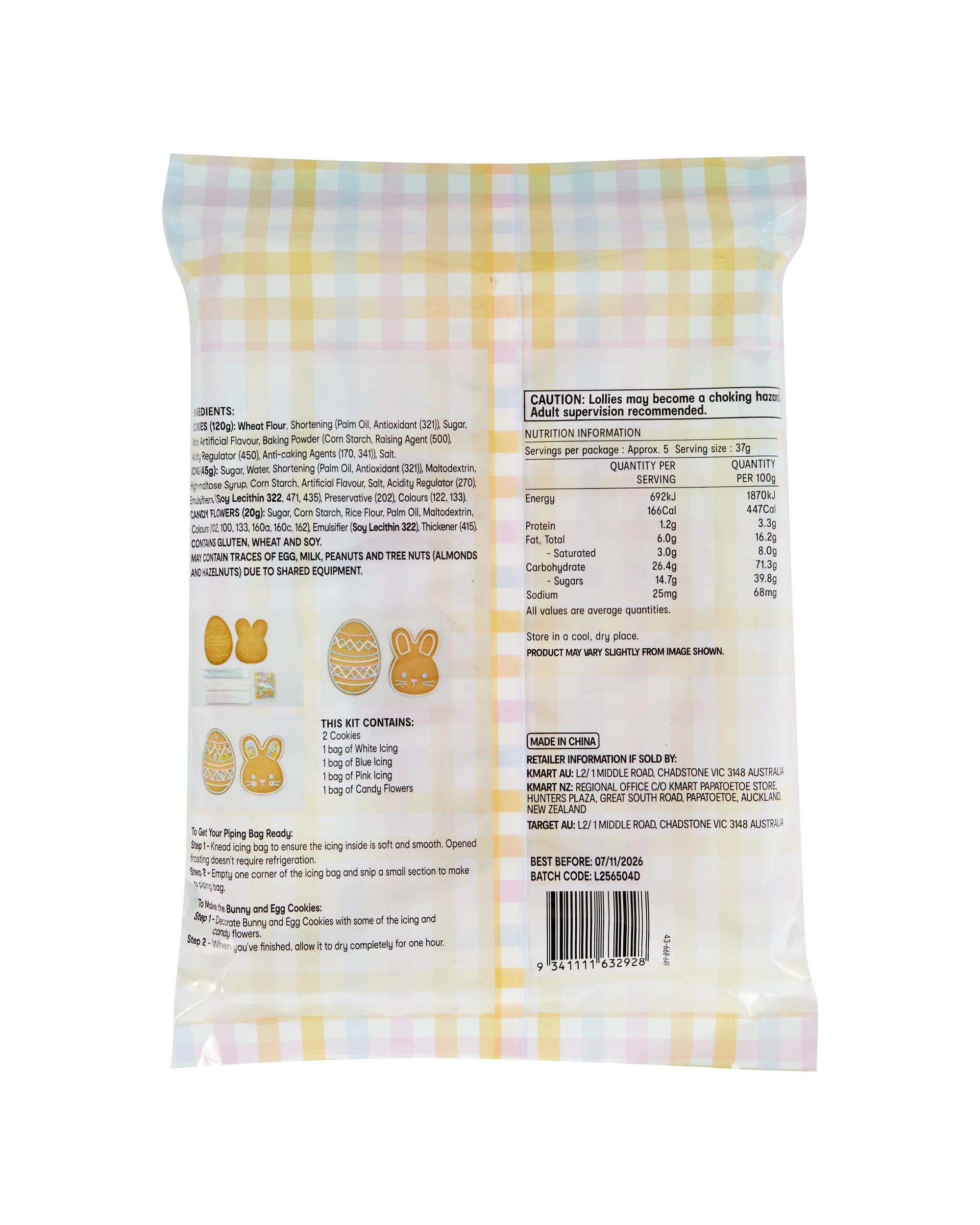 3 Easter Cookie Decorating Kit 185g, 3 of 3