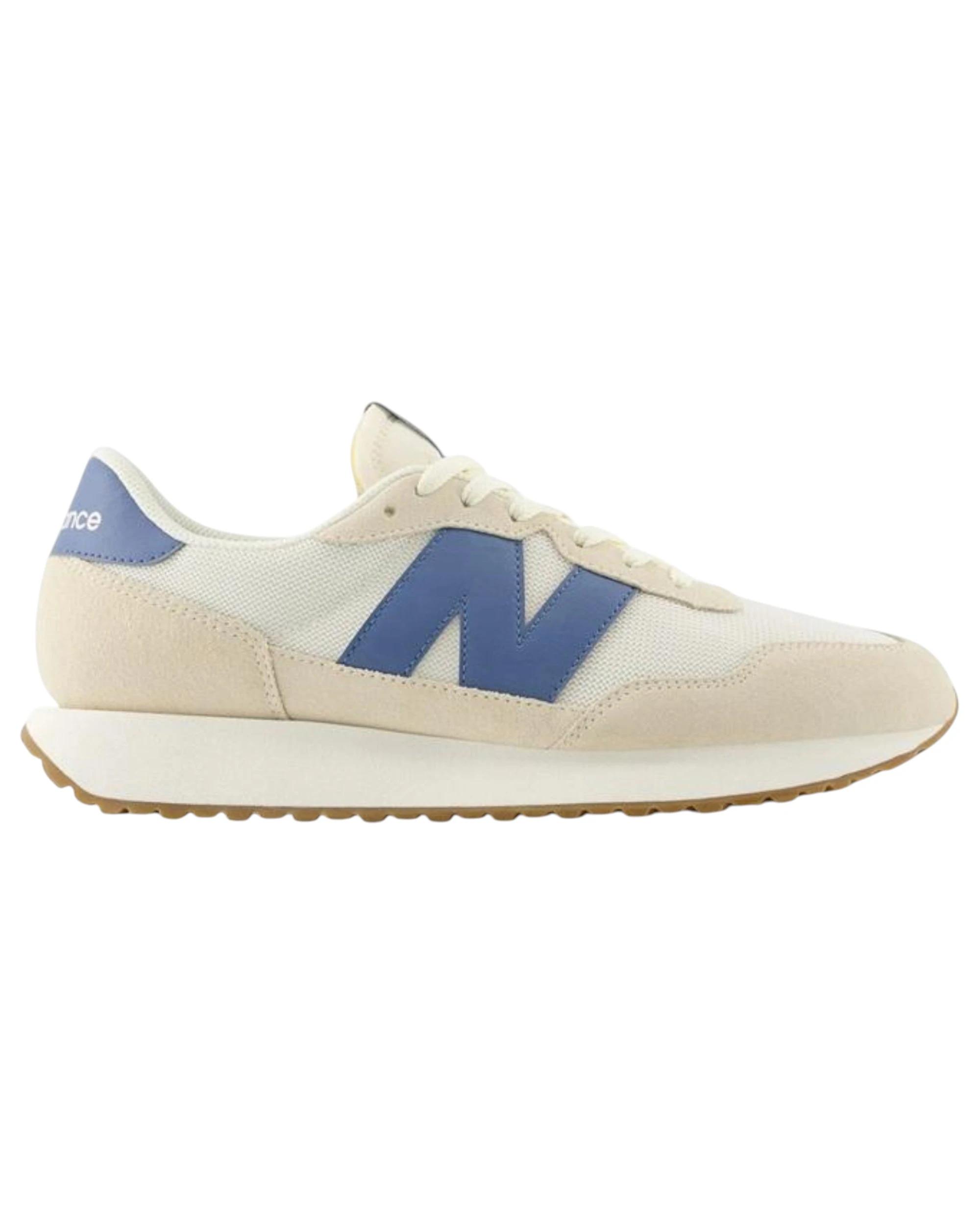 1 New Balance Mens 237 Athletic Shoes WHITE/BLUE, 1 of 5