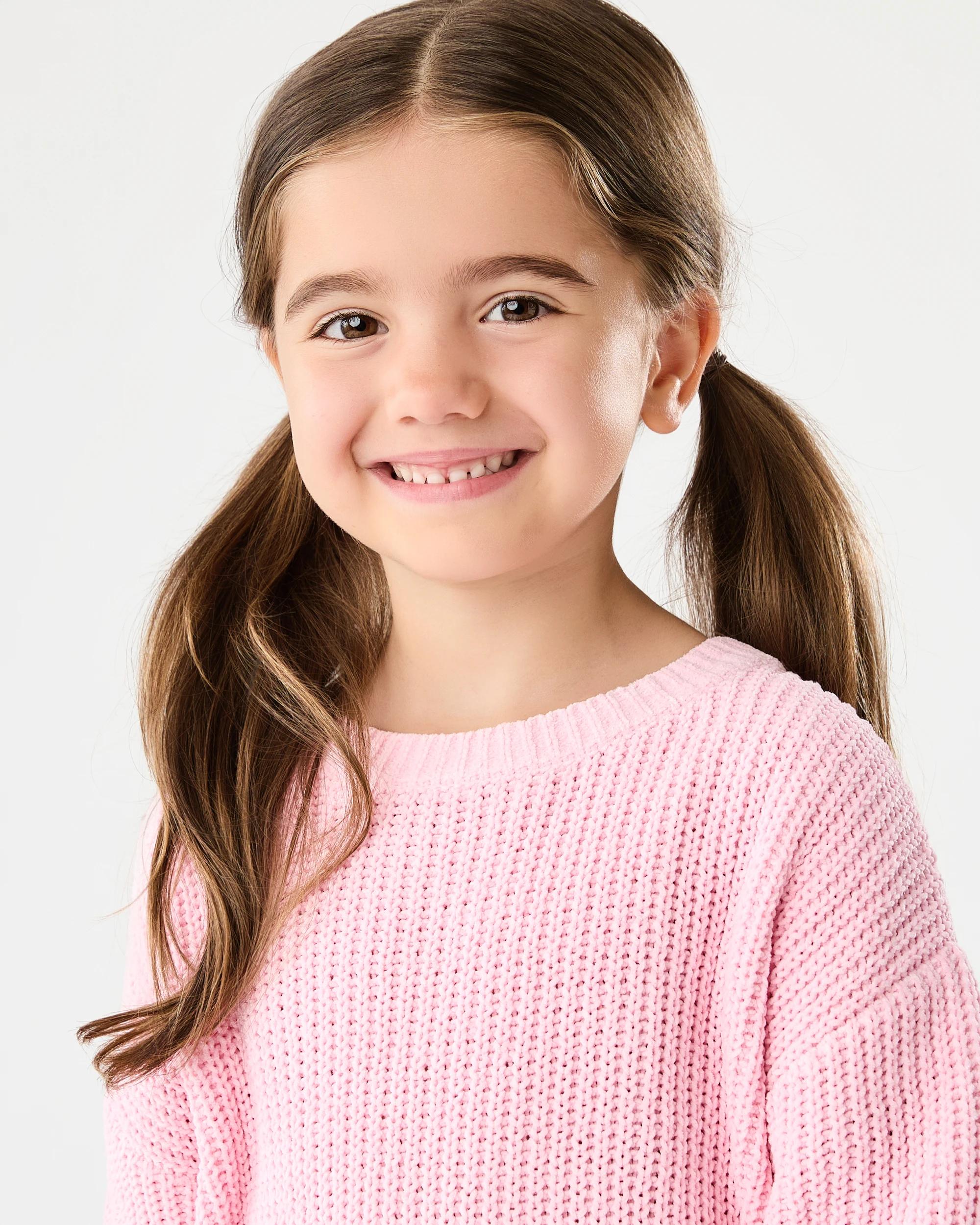 4 Chenille Knit Top Berry Pnk, 4 of 8