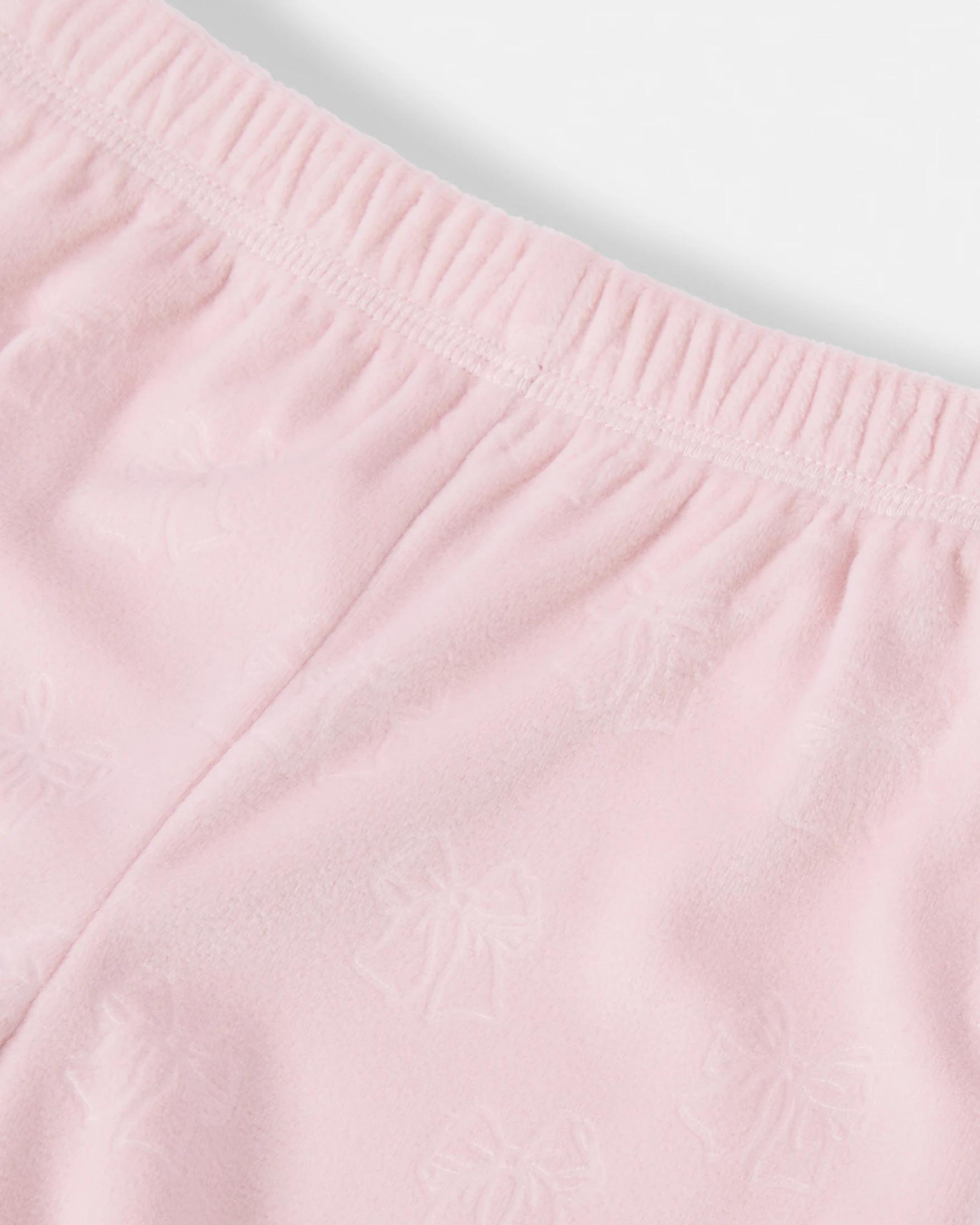 5 Twosie Fleece Pyjama Set Pnk Bows, 5 of 7