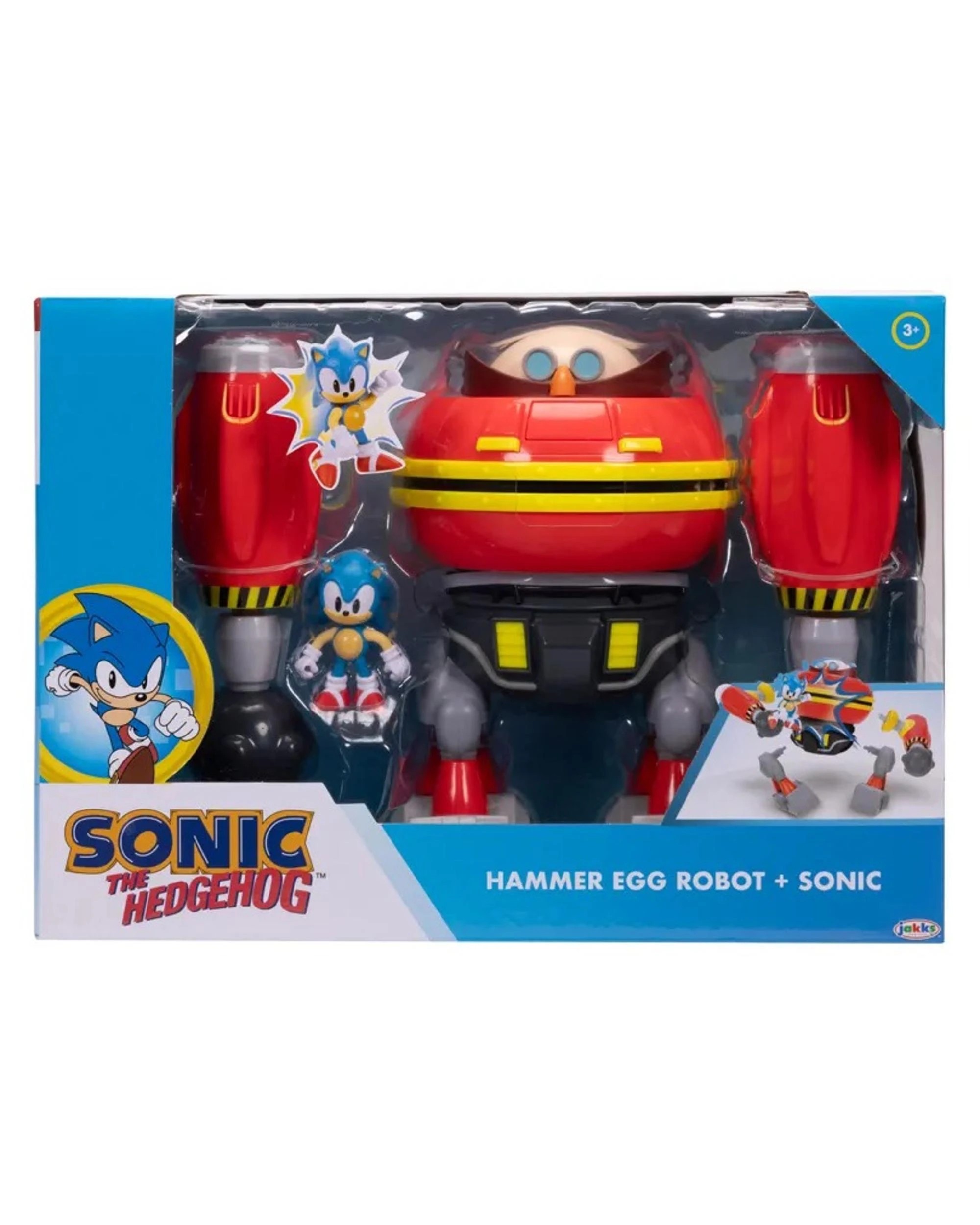 8 Sonic the Hedgehog Hammer Egg Robot with Sonic Deluxe 2.5 inch Figure Playset, 8 of 9