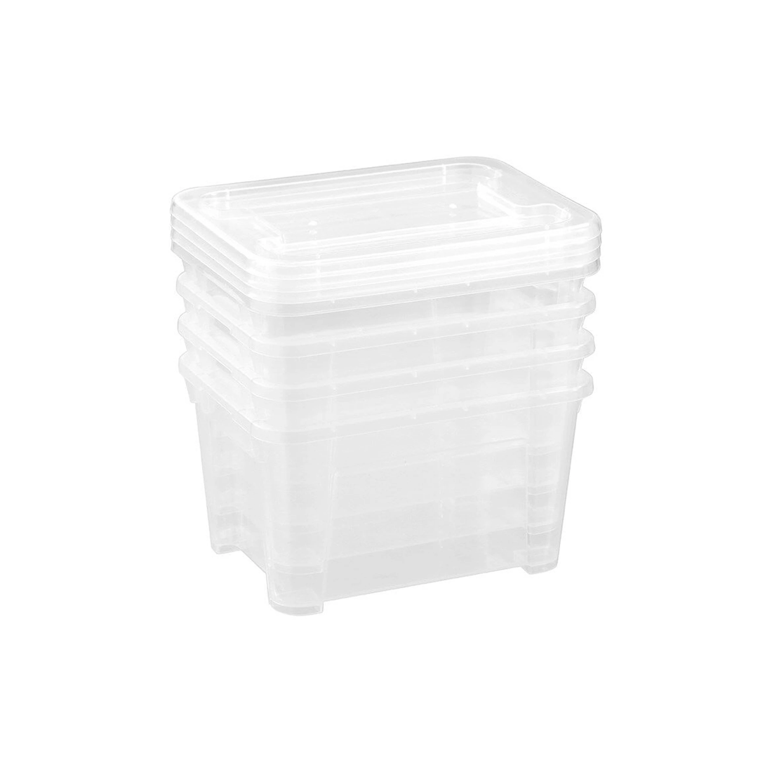 4 Boxsweden Nic-Nac Storage Container 3 Pack 2.5L Stackable Durable Plastic
 - plain, 4 of 9