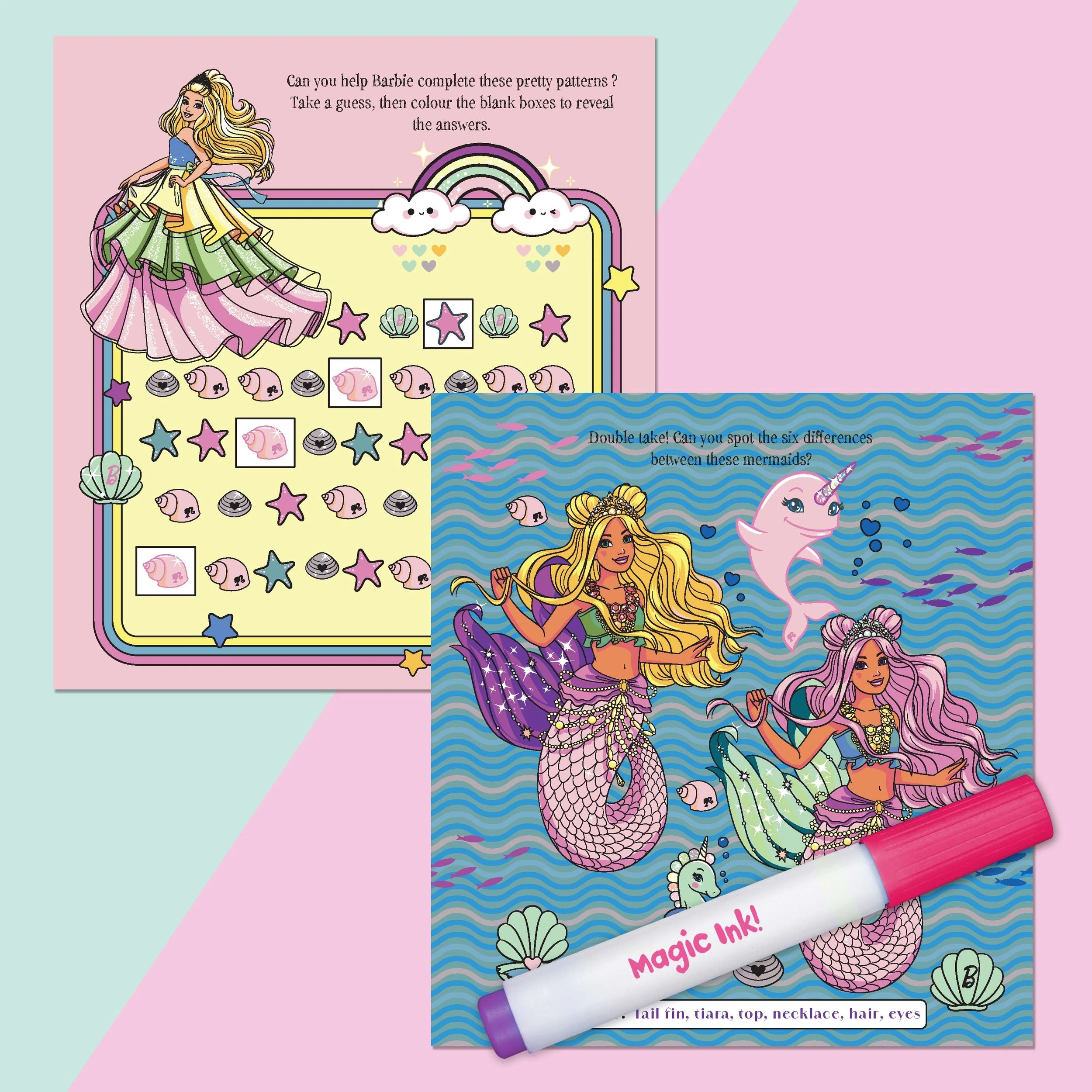 5 INKredibles Barbie Mess Free Magic Ink Pictures! - Book, 5 of 5