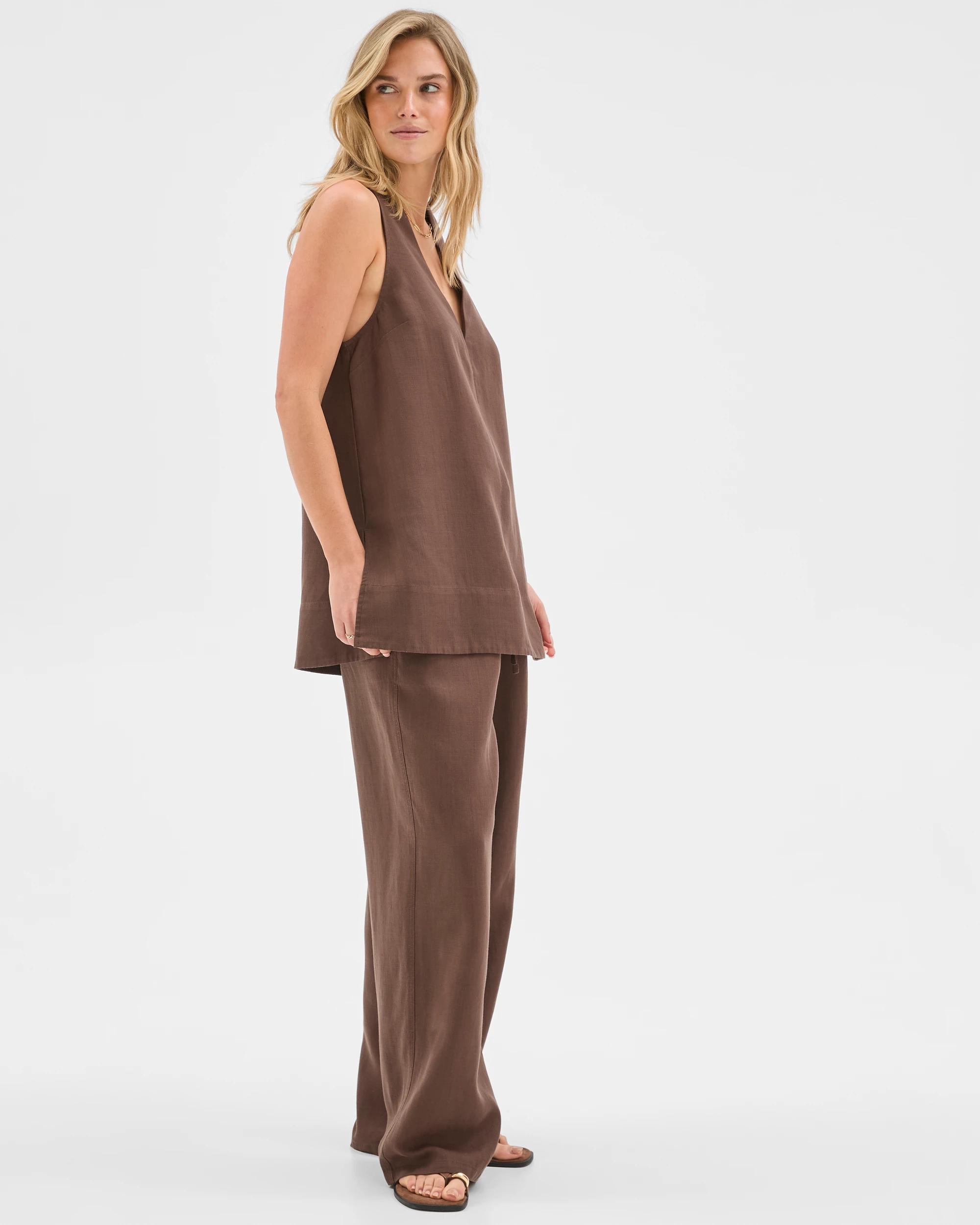 3 Lily Loves V-Neck Tunic Top BARK, 3 of 7