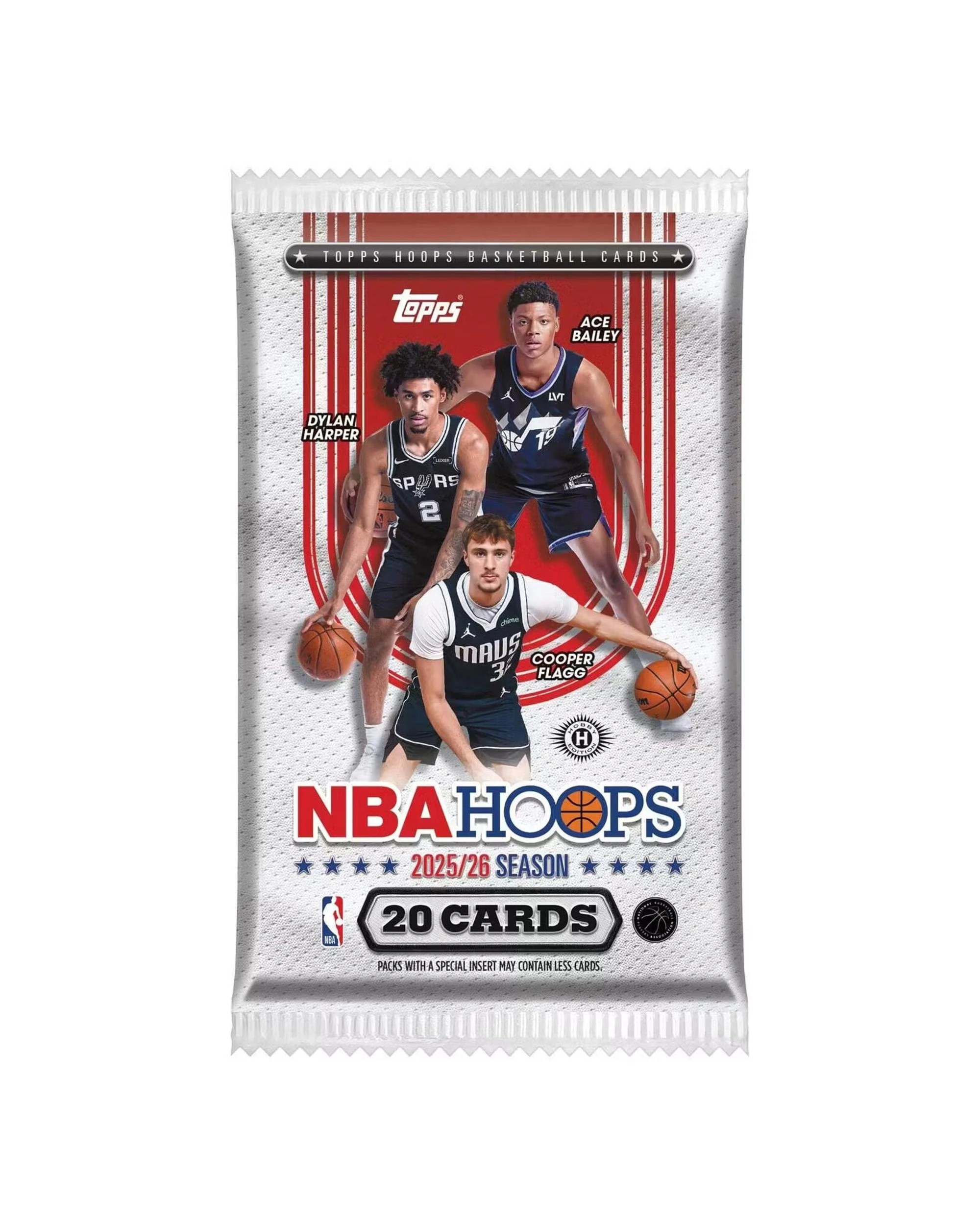 1 Topps 2025/2026 NBA Hoops Basketball Hobby Jumbo Pack, 1 of 9