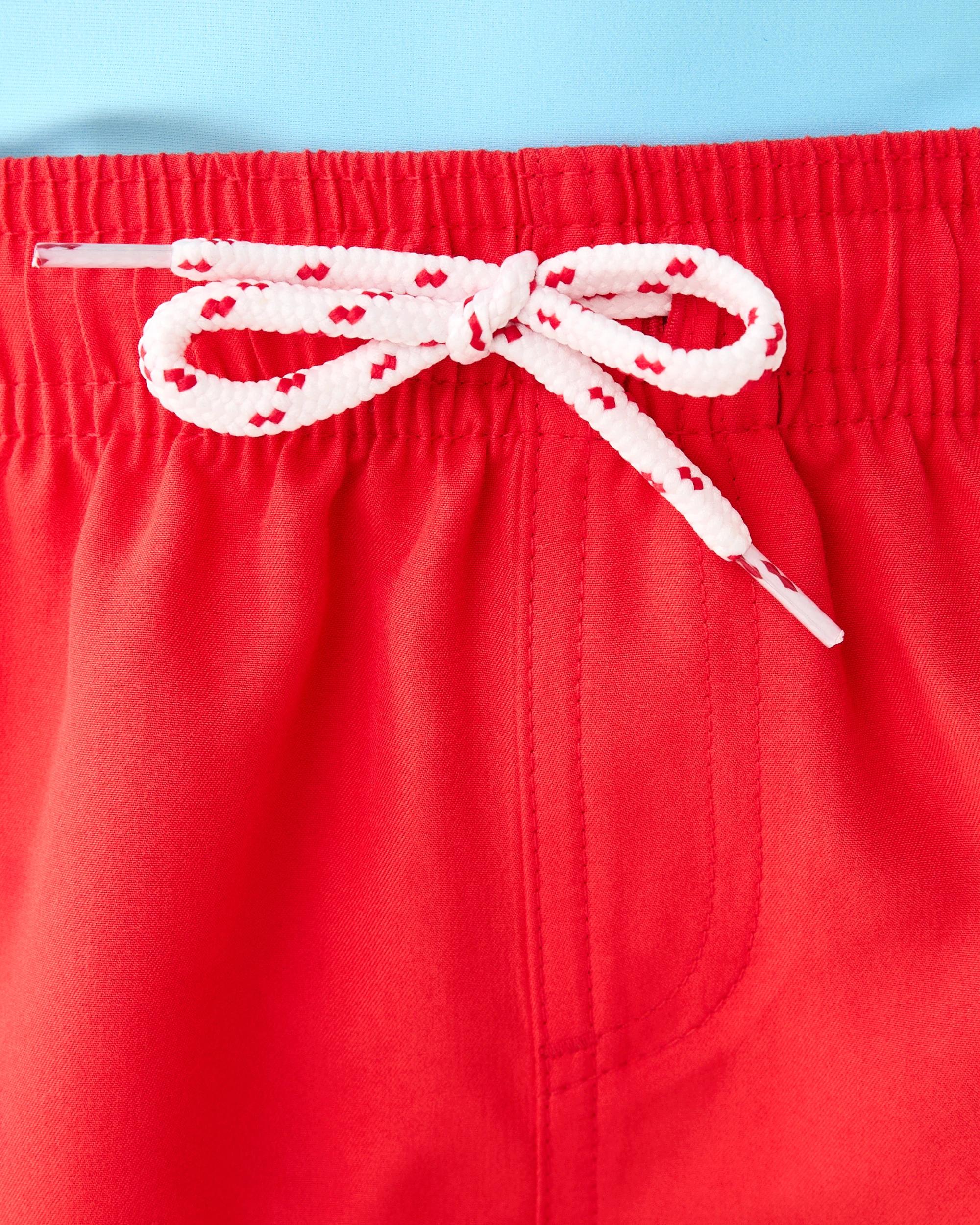 3 Plain Boardshorts Pop Red, 3 of 5