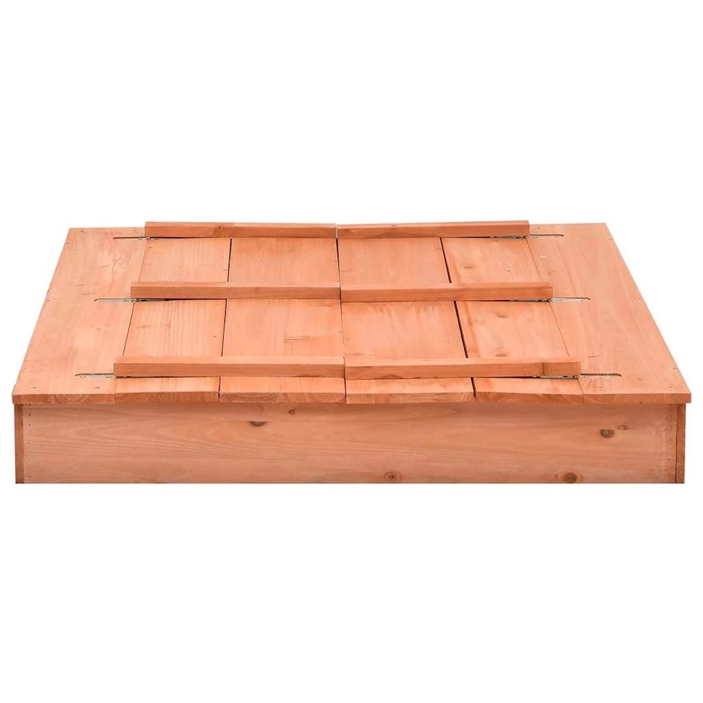 2 Vidaxl Sandbox Wooden Sandbox - Brown, 2 of 8