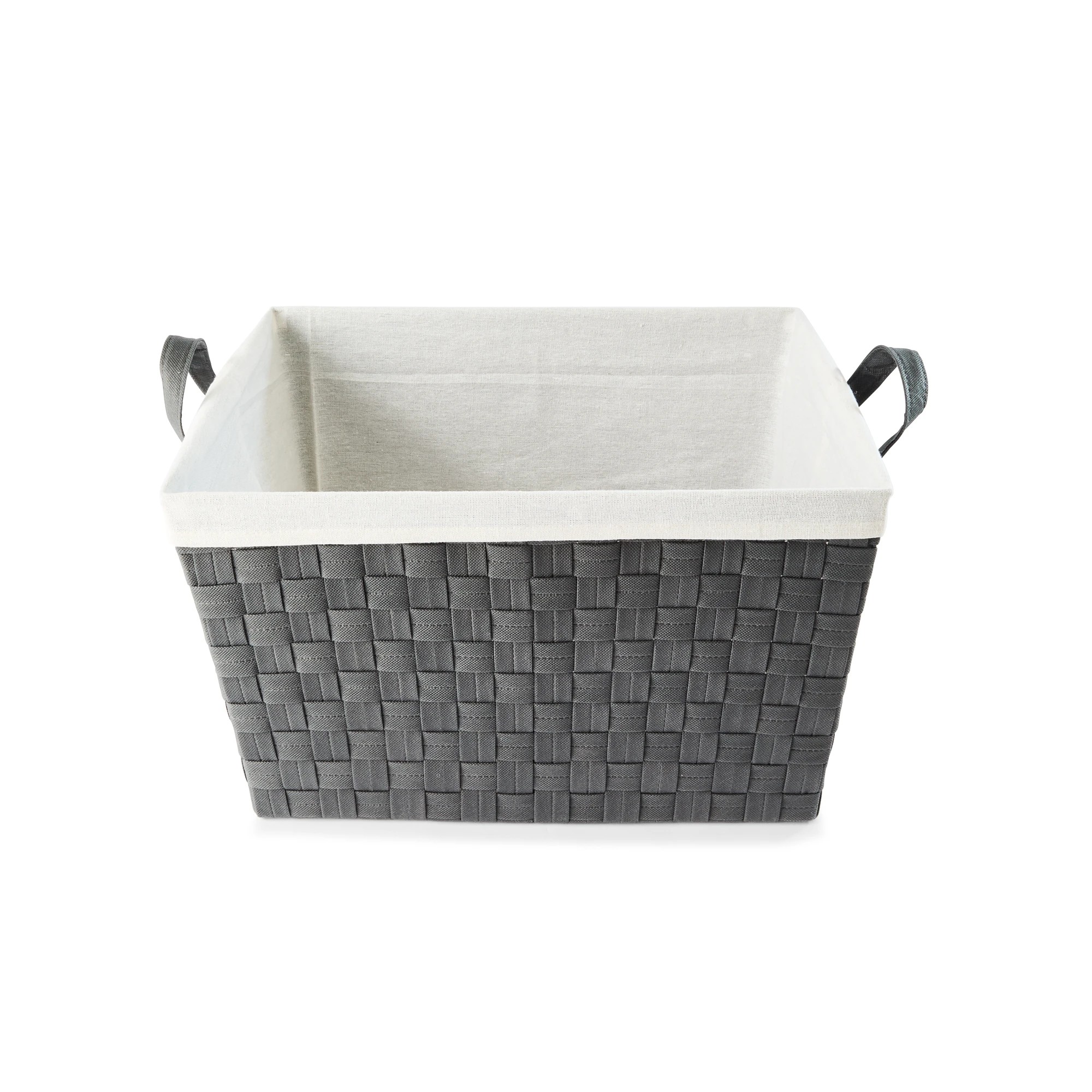 5 Non Woven Charcoal Basket with Liner - Large, Grey, 5 of 8