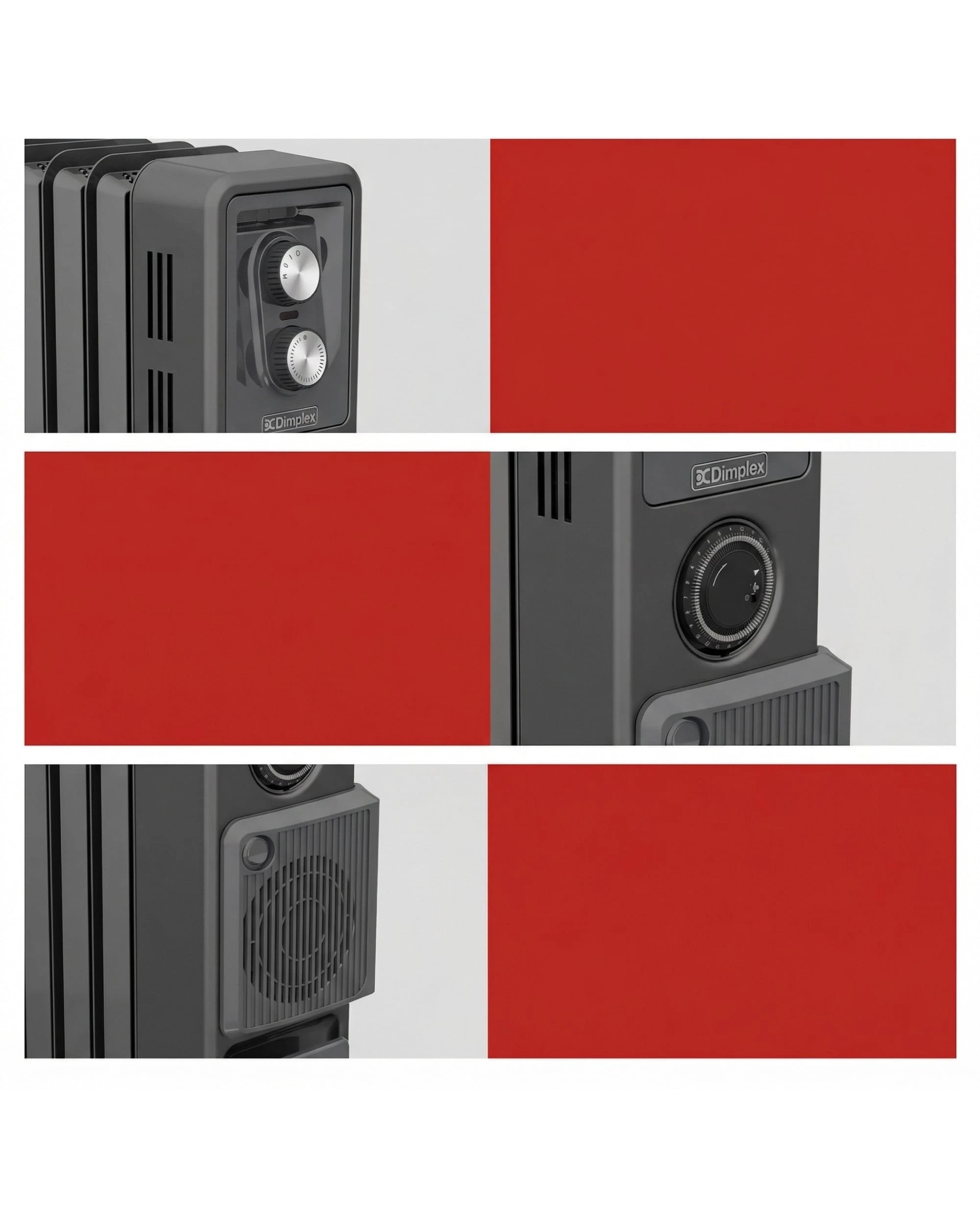 6 Dimplex 1.5kW Oil Free Column Heater with Timer & Turbo Fan  Anthracite ECR15TIF, 6 of 8