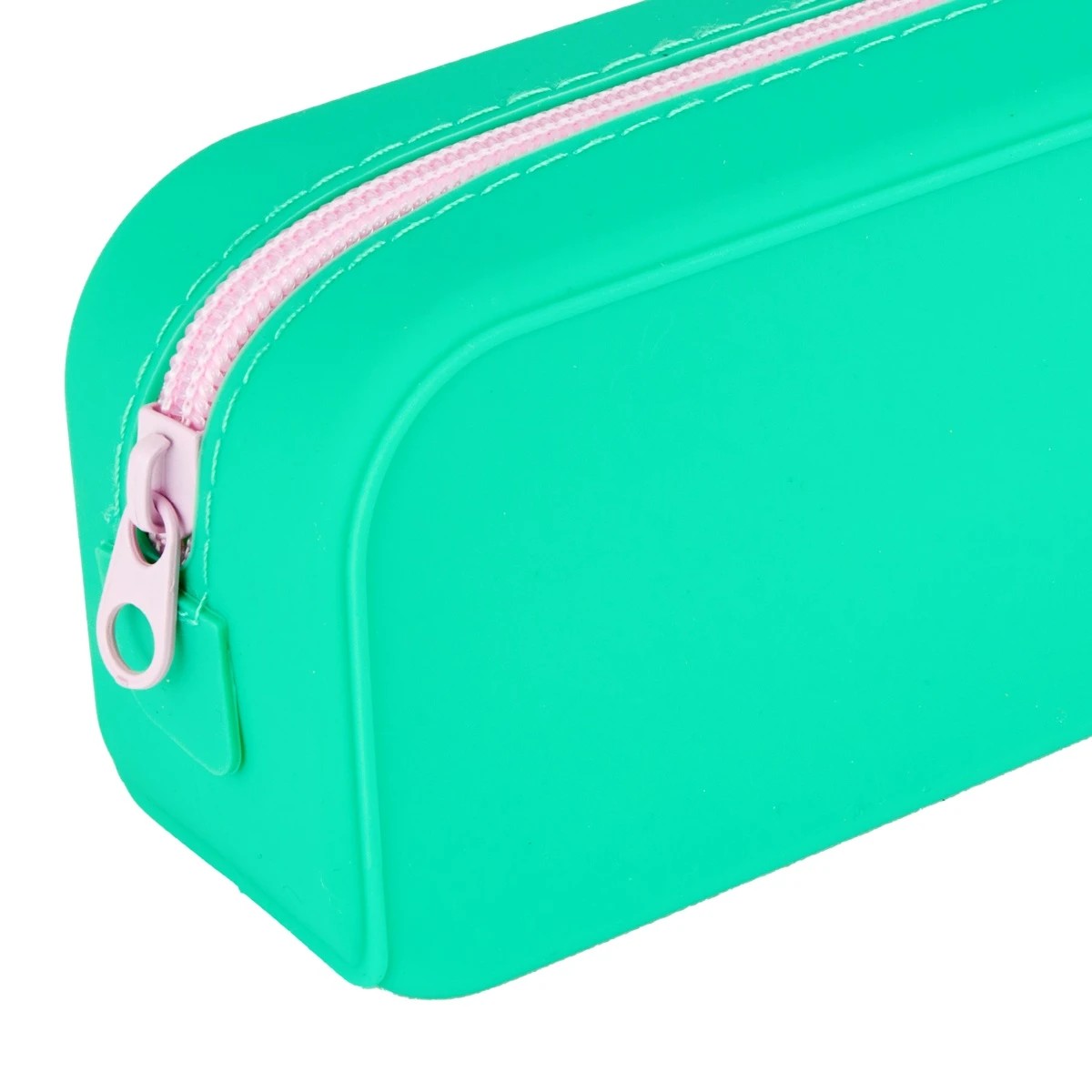 4 Silicone Barrel Pencil Case - Green, 4 of 8