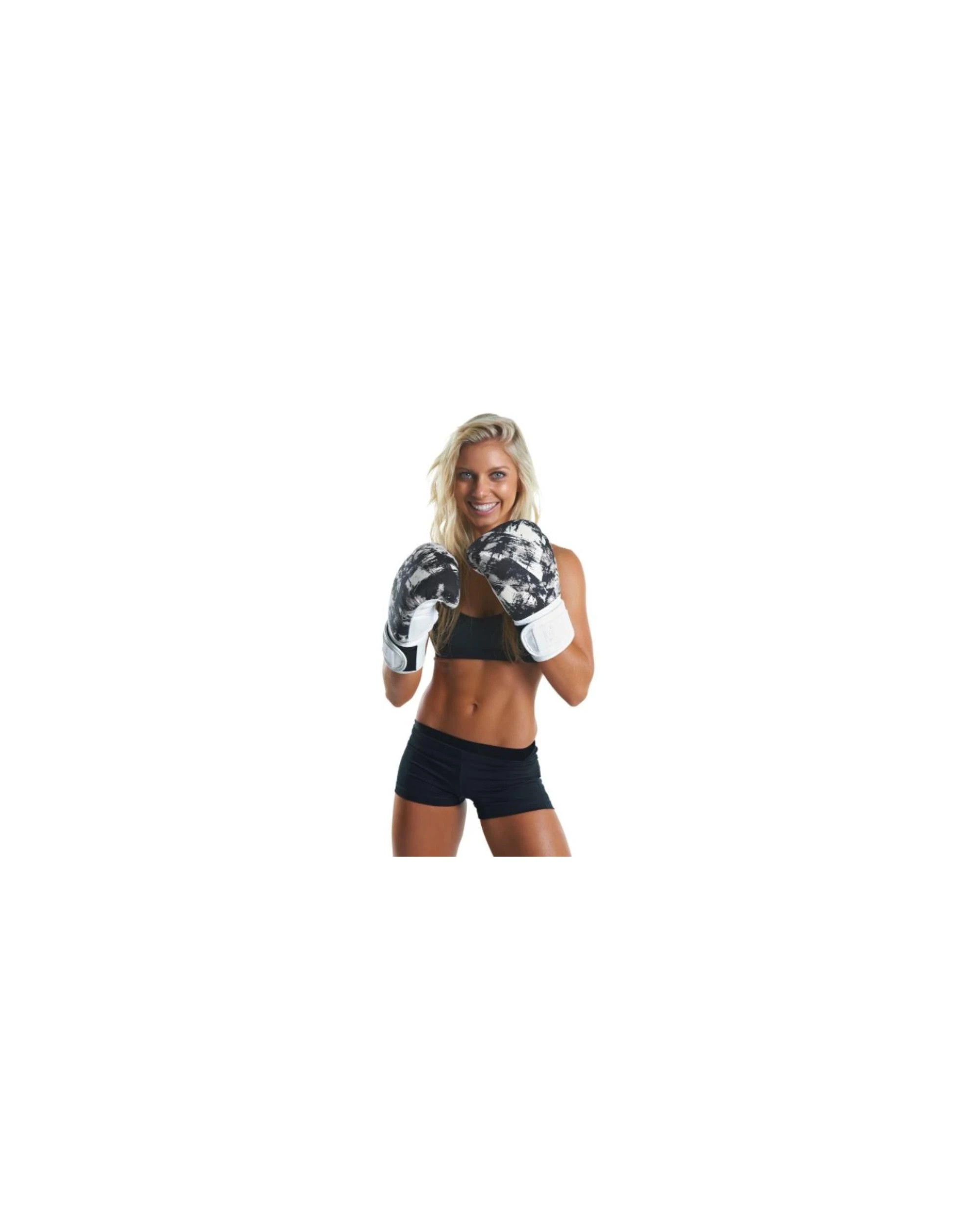 2 Red Corner Boxing Womens Boxing and Training Gloves - Monochrome - Black, 2 of 5