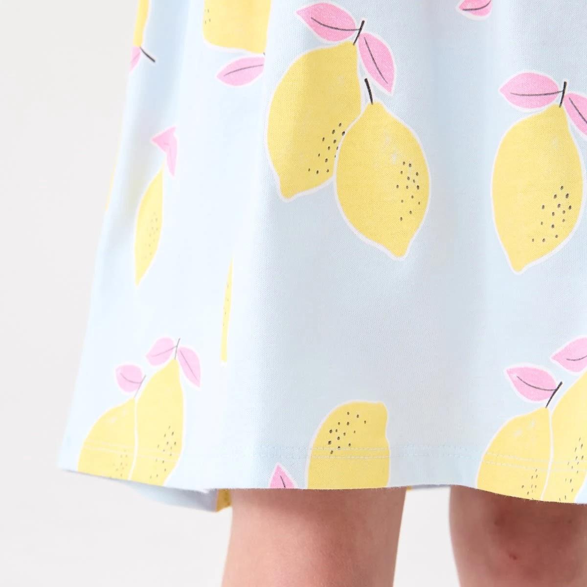 5 Jersey Dress LEMON FLOATS ICE MIST, 5 of 7