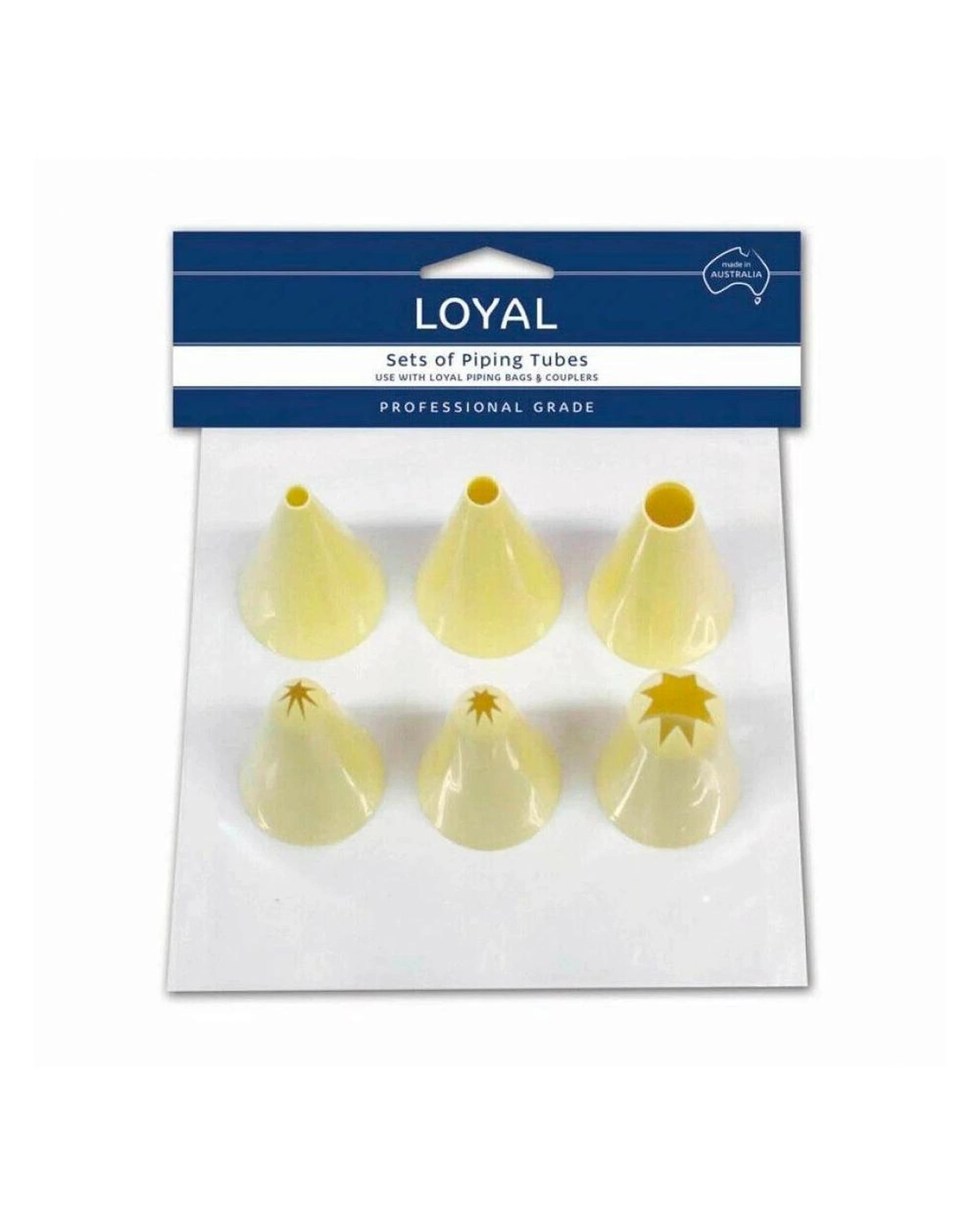 1 Loyal Piping Icing Nozzle Star and Plain Assorted Tube Set of 6, 1 of 1
