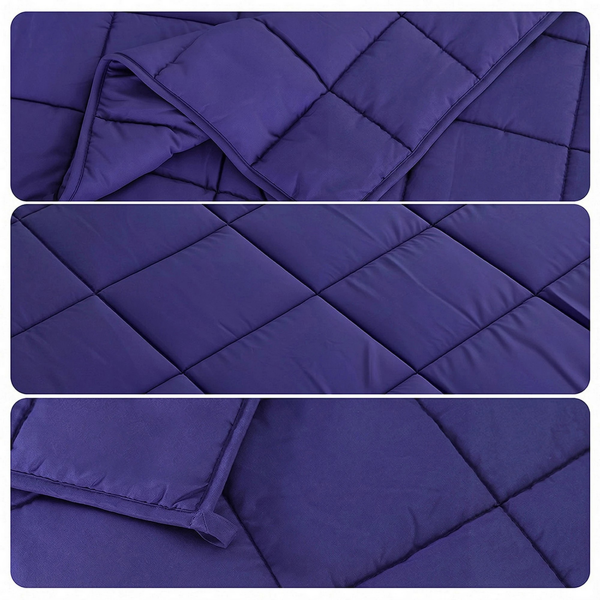 10 Giselle Bedding 11KG Adults Size Anti Anxiety Weighted Blanket Gravity Blankets Royal - Blue, 10 of 10