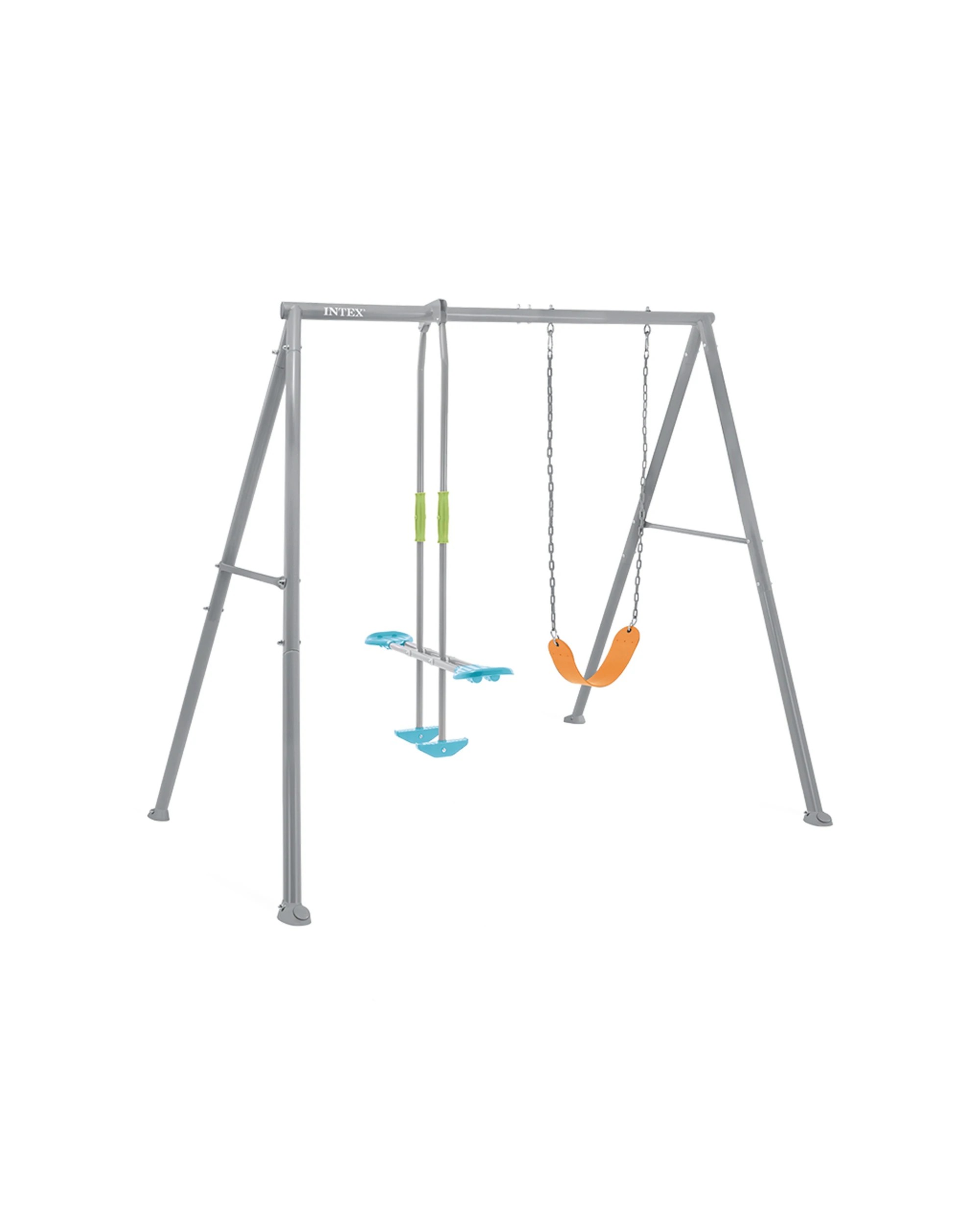 1 Intex Swing And Glide Two Feature Steel Backyard Swing Set, 1 of 6