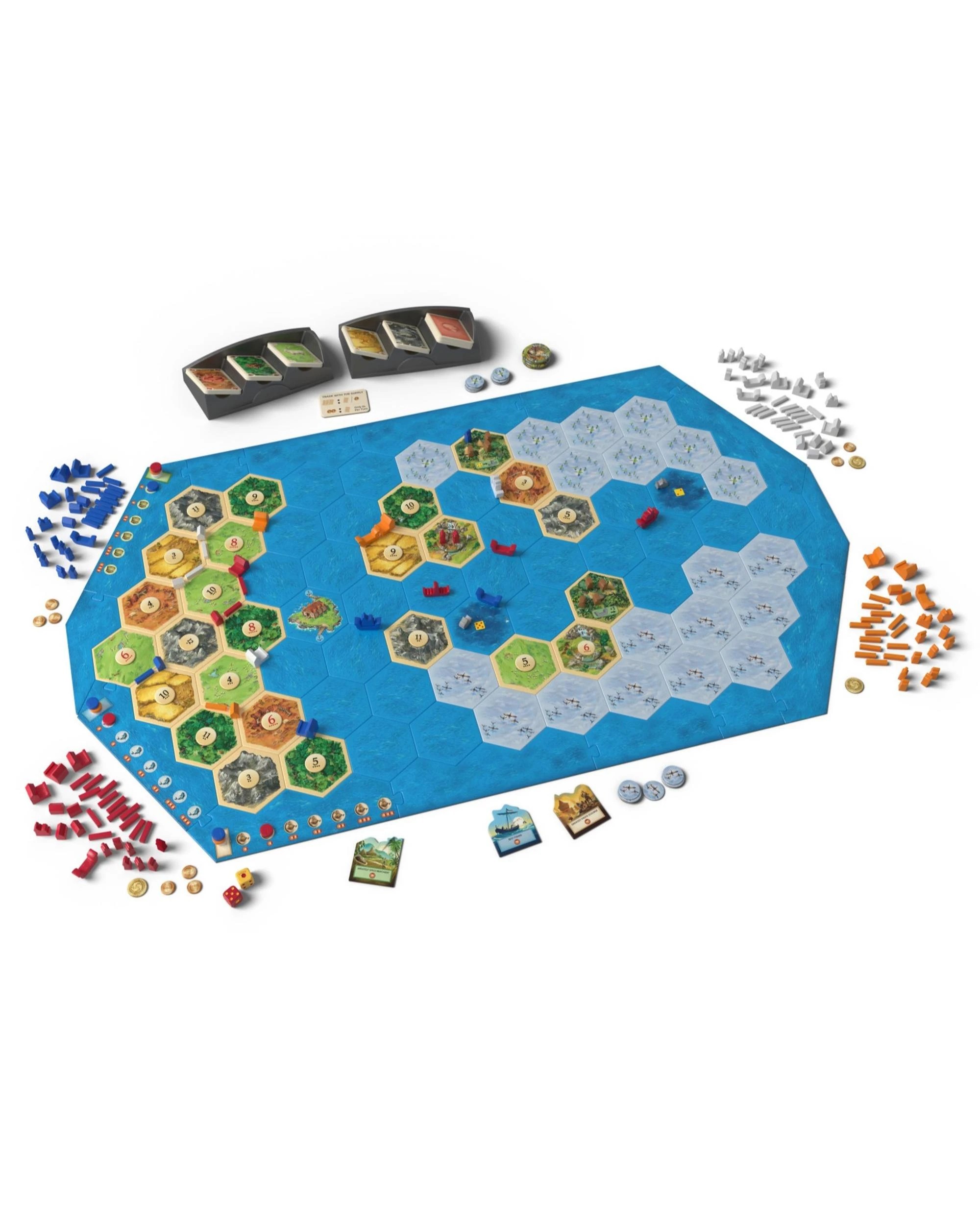 2 Catan 6th Edition: Explorers and Pirates Expansion Board Game, 2 of 4