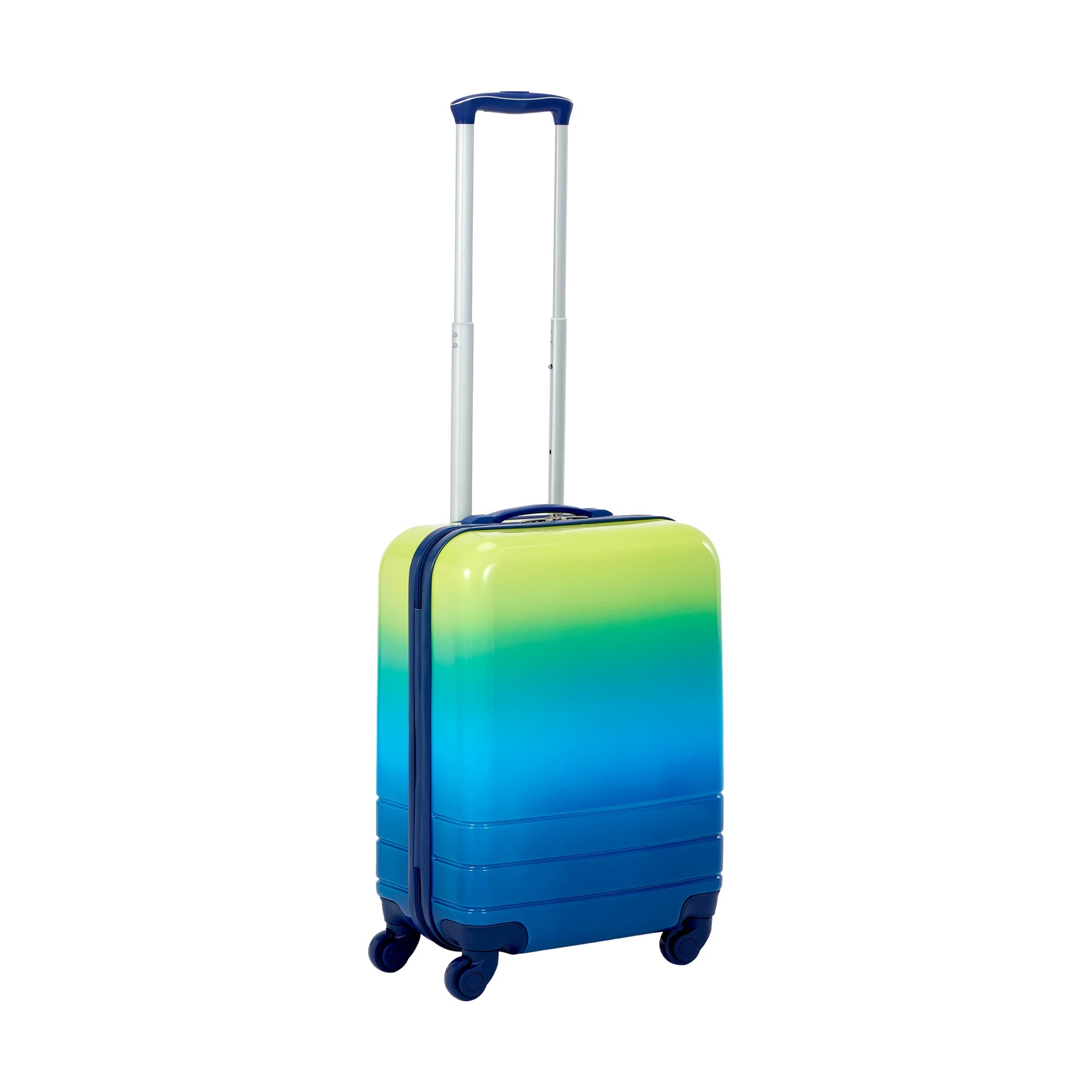 1 55cm Ombre Hard Case 4 Wheels - Green and Blue, 1 of 8