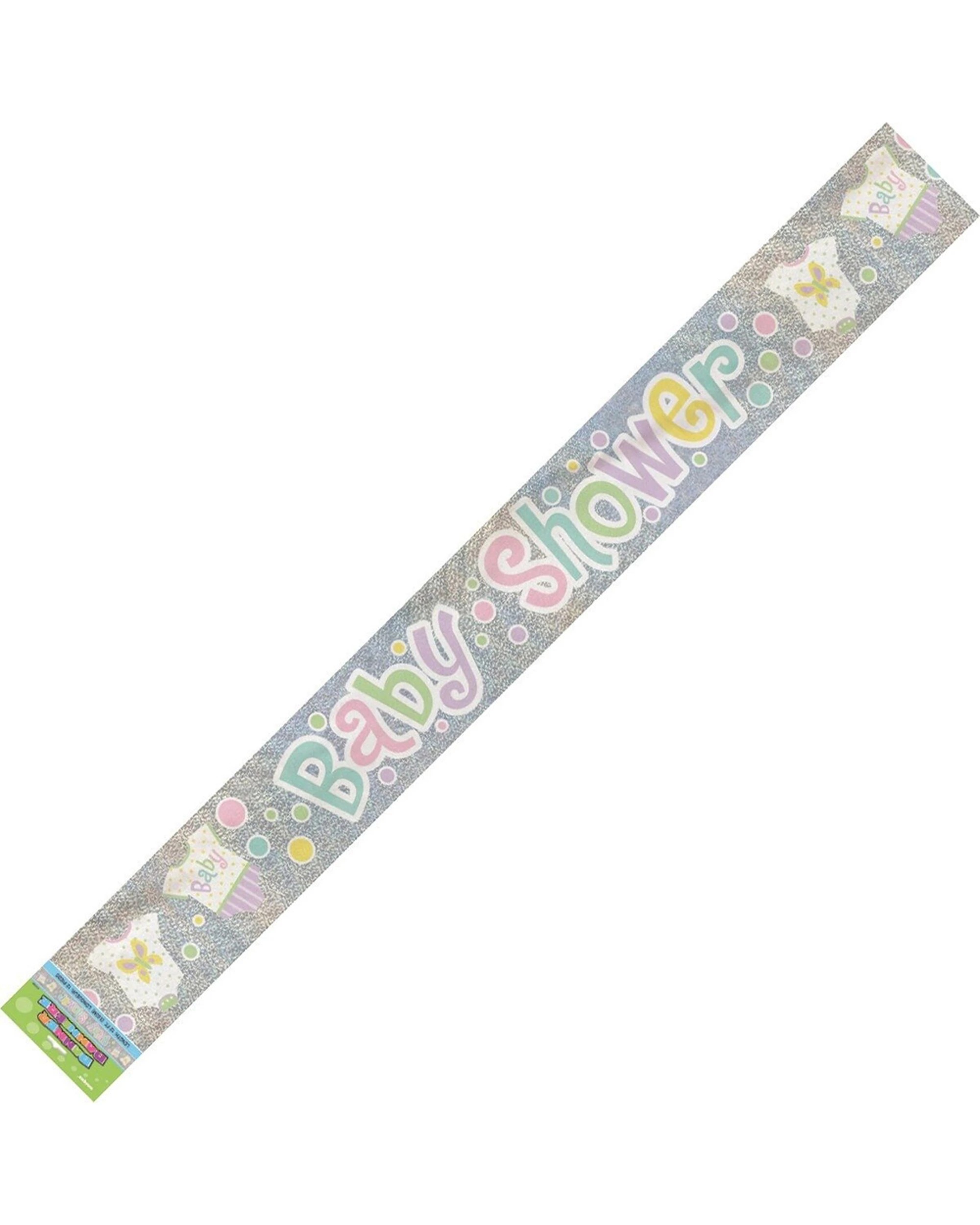 1 Meteor Party Prism Banner Decoration Accessory Polka Dots Baby Shower 9ft - Multi, 1 of 1