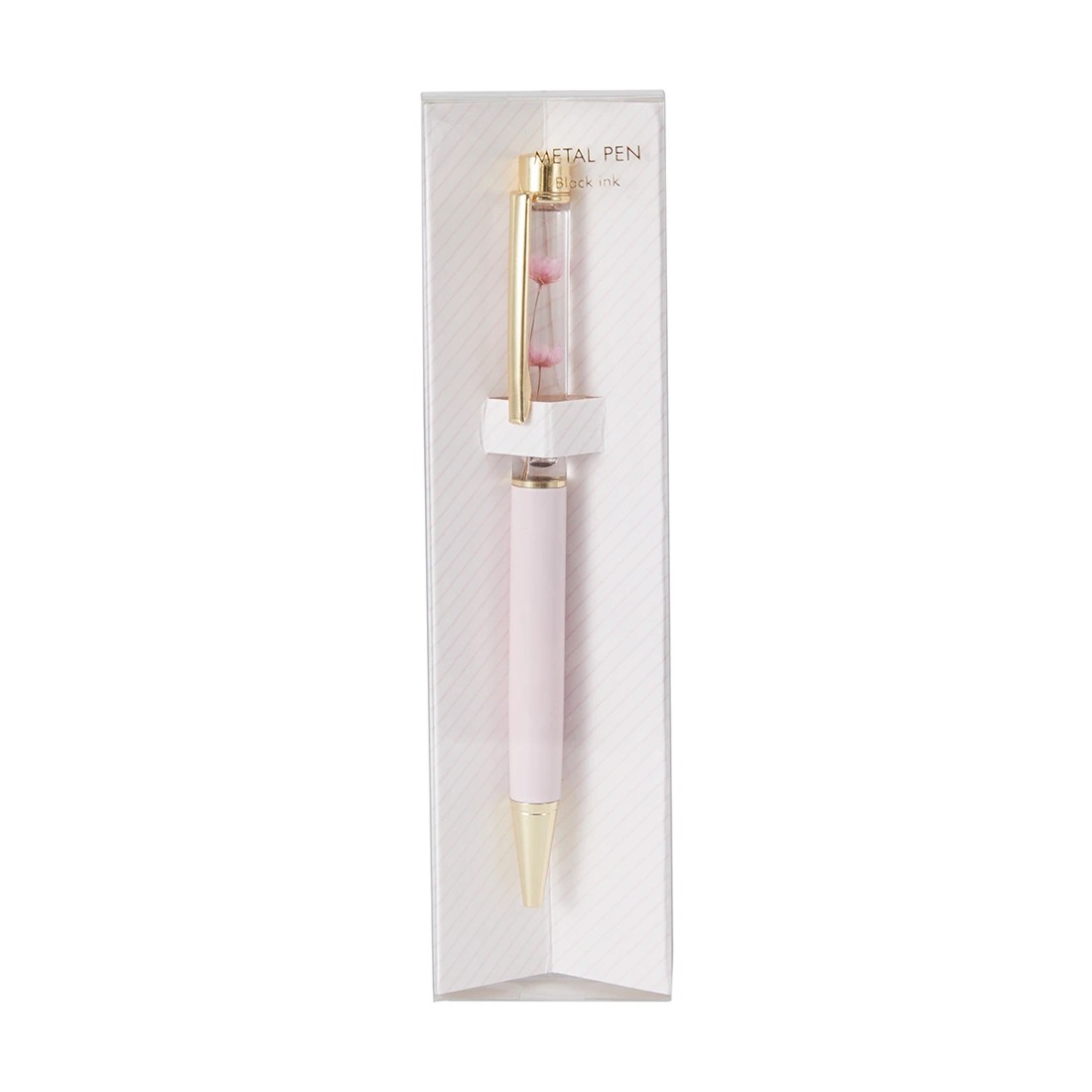 1 Metal Pen Floating Flower - Pink, 1 of 6
