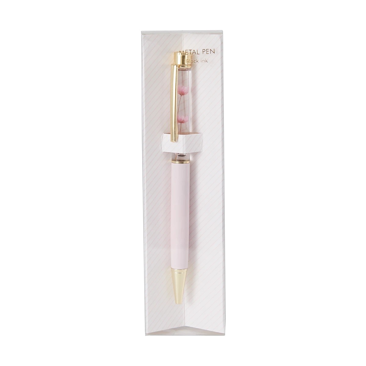 1 Metal Pen Floating Flower - Pink, 1 of 6