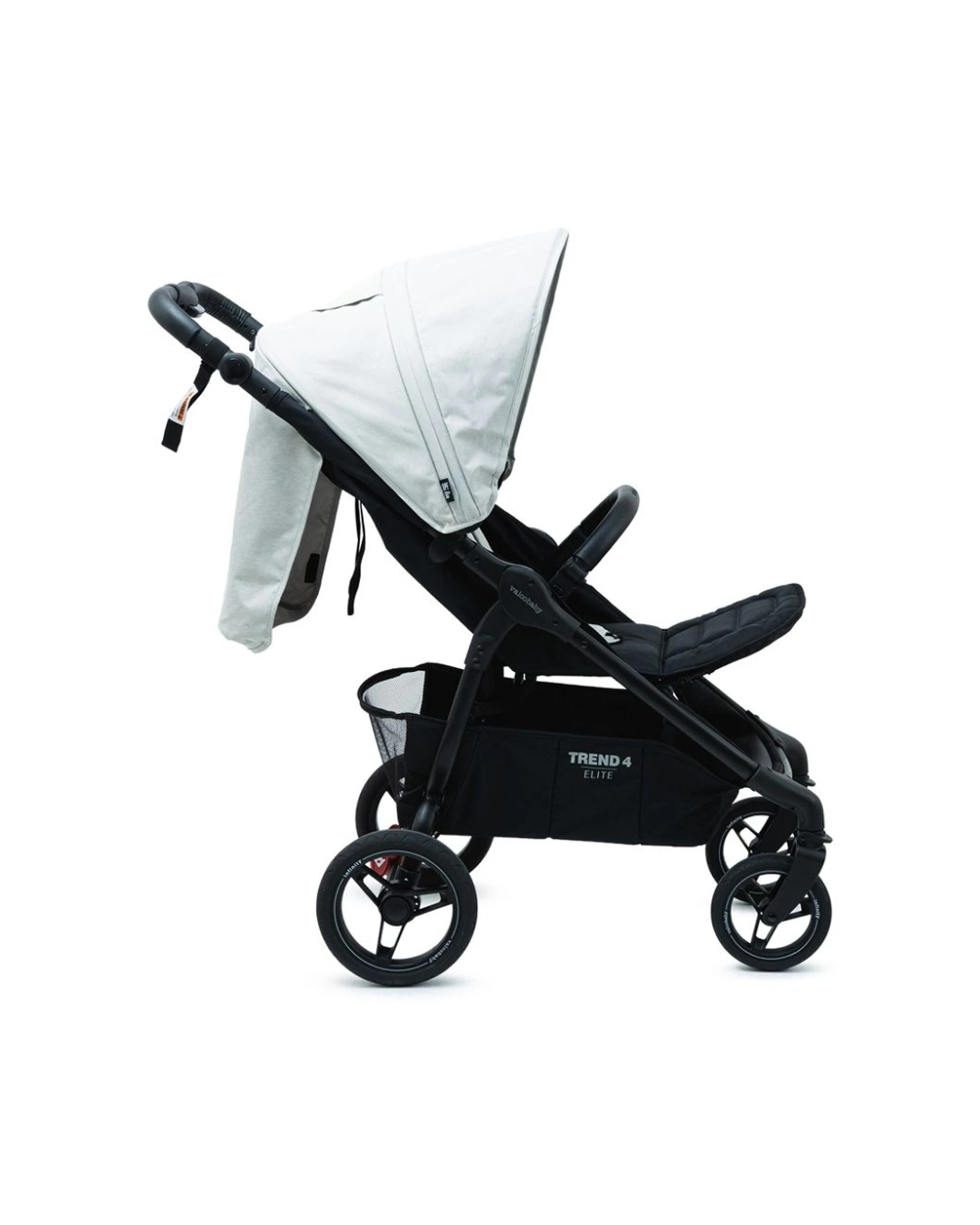 2 ValcoBaby Trend 4 Elite Stroller Pram One-Hand Fold Infinity Wheels Compact - Grey, 2 of 8