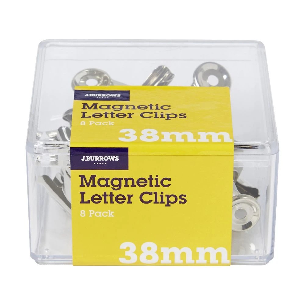 3 J.Burrows 38mm Magnetic Letter Clips 8 Pack, 3 of 3