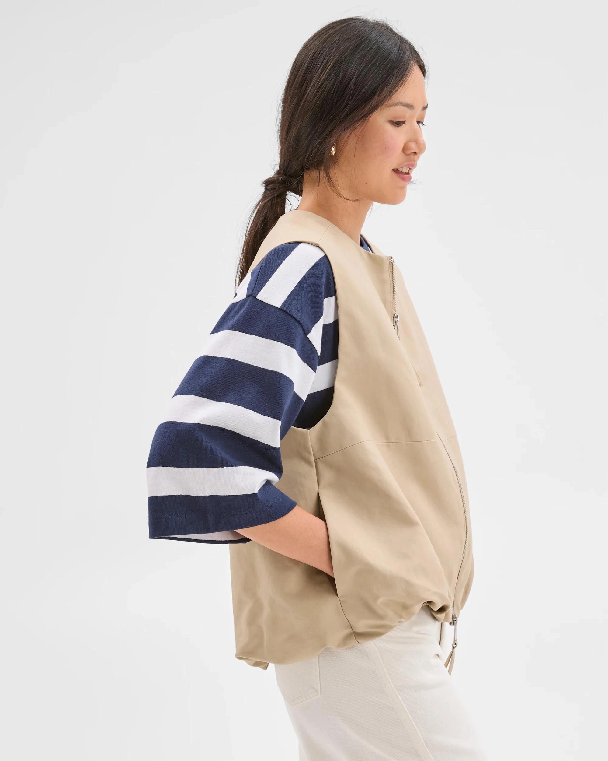 3 Target Woman Australian Cotton Sleeveless Shell Vest LATTE, 3 of 5