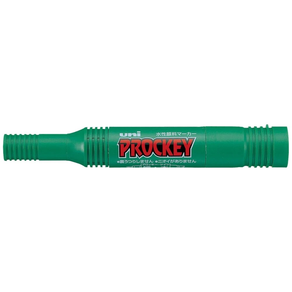 1 Uni-ball Prockey Dual Permanent Marker Bold Green, 1 of 2