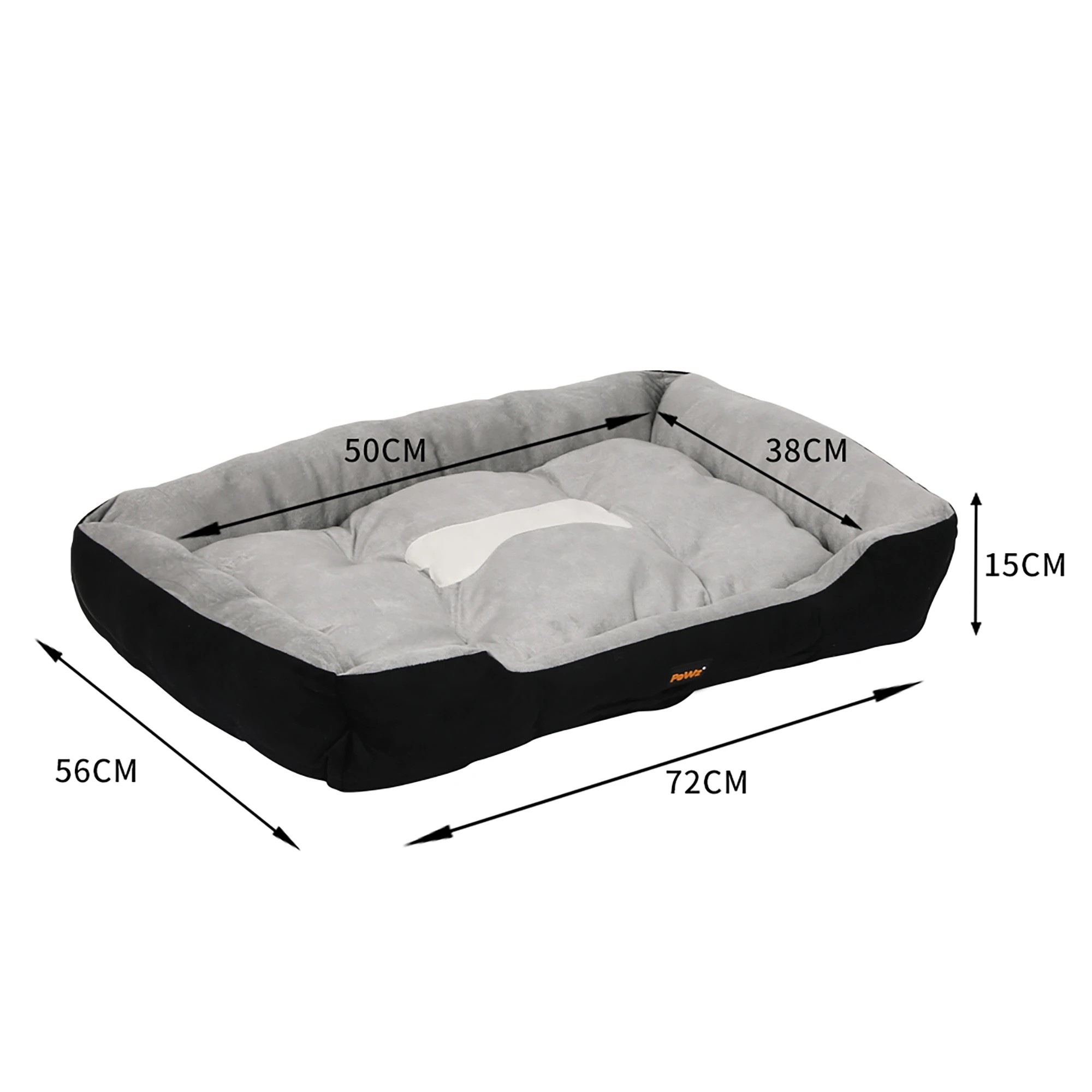 3 Pawz Dog Calming Bed Medium - Black, 3 of 7