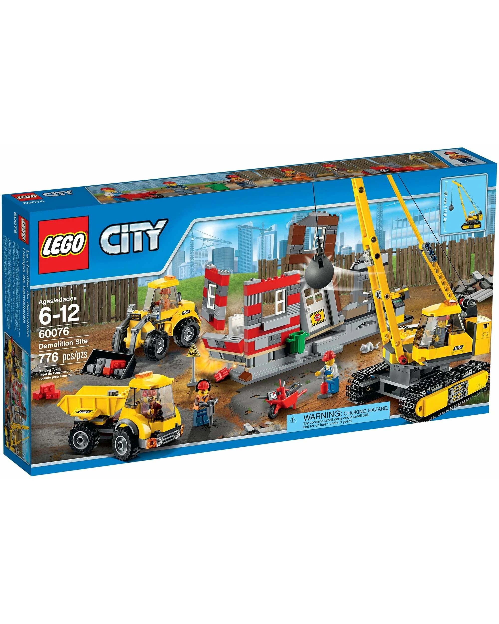 1 LEGO 60076 Demolition Site Set - Crane, Wrecking Ball, & Dump Truck, 1 of 5