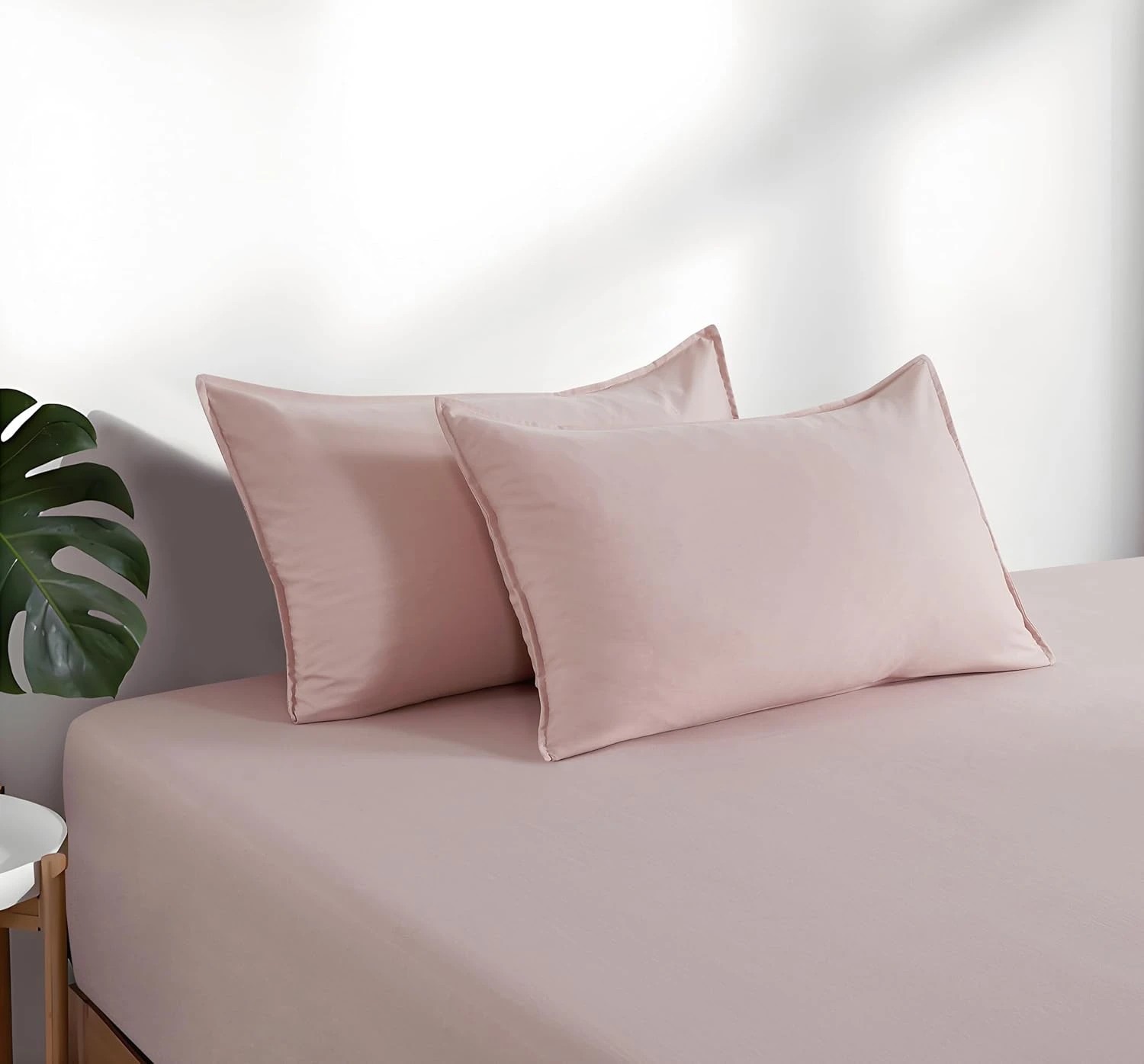 5 CleverPolly 100% Vintage Washed Microfibre Fitted Sheet Set - Pink - Super King Bed, 5 of 5
