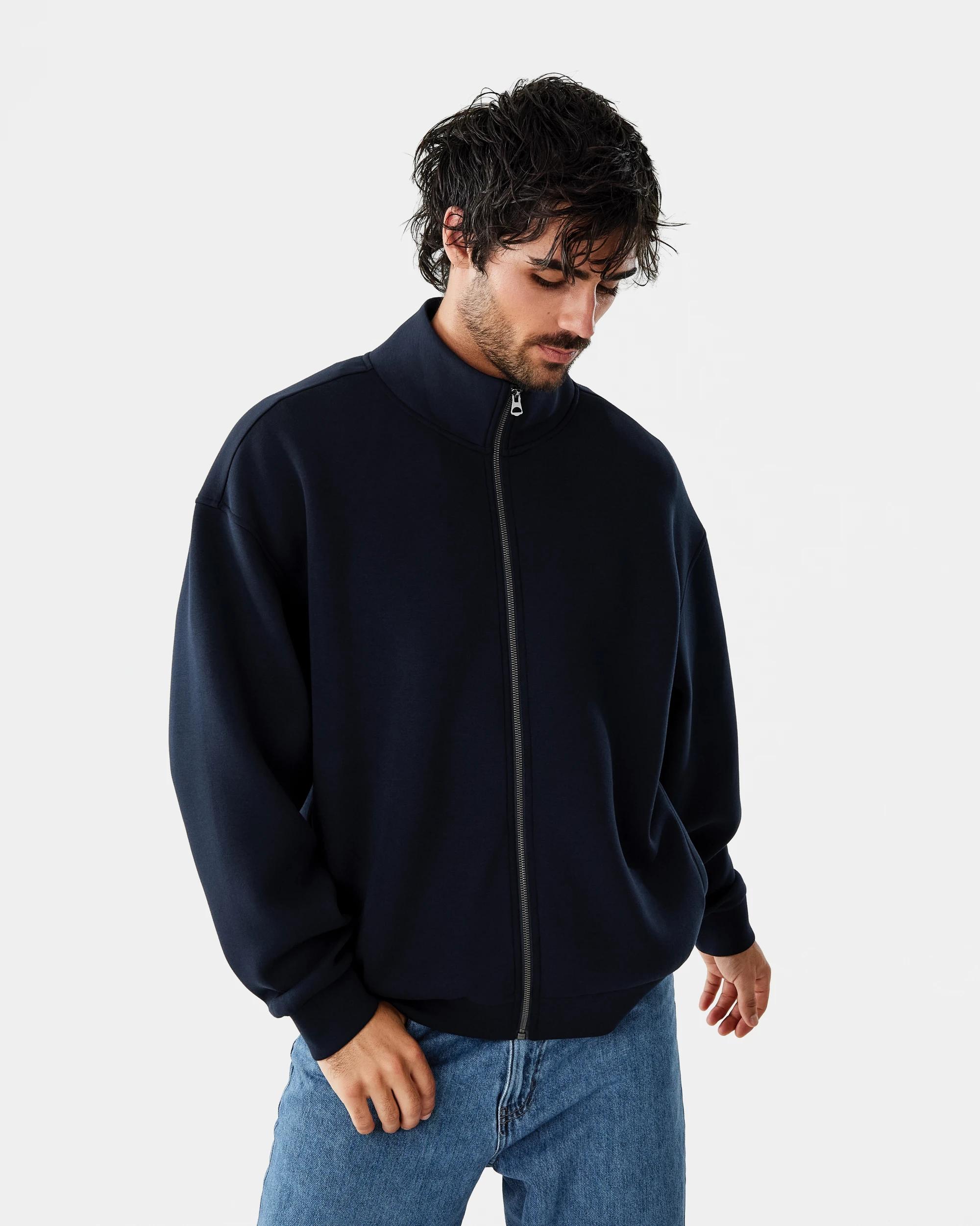 2 Scuba Funnel Neck Zip Through Sweatshirt Sky Cptn, 2 of 9