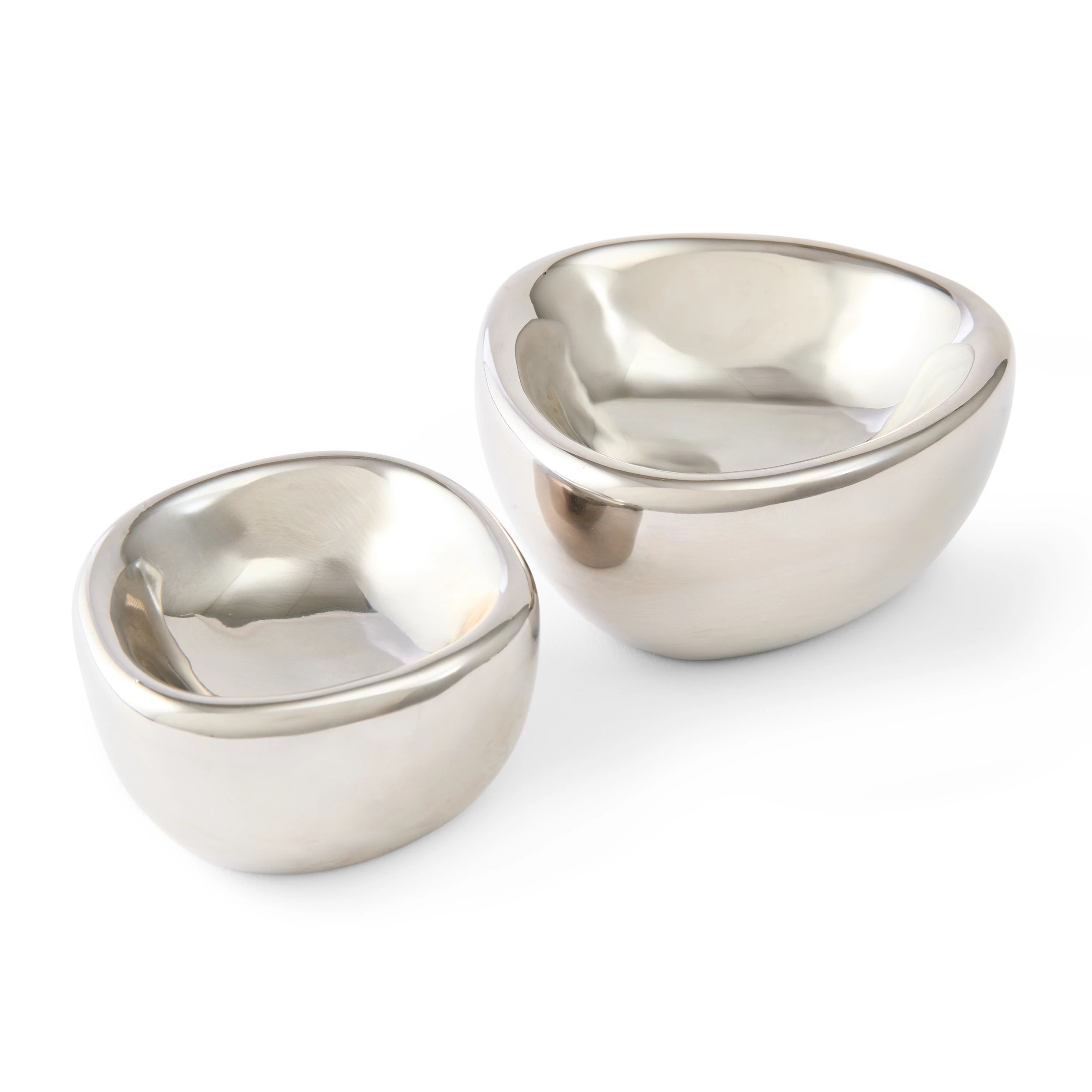 2 2 Pack of Chrome Look Trinket Bowls, 2 of 7