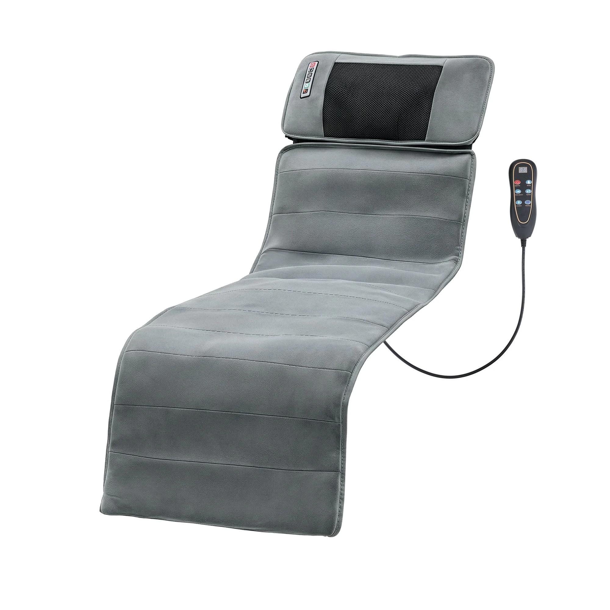 1 Livemor Massage Mat 10-nodes Vibration Heating Massage Cushion - Grey, 1 of 5