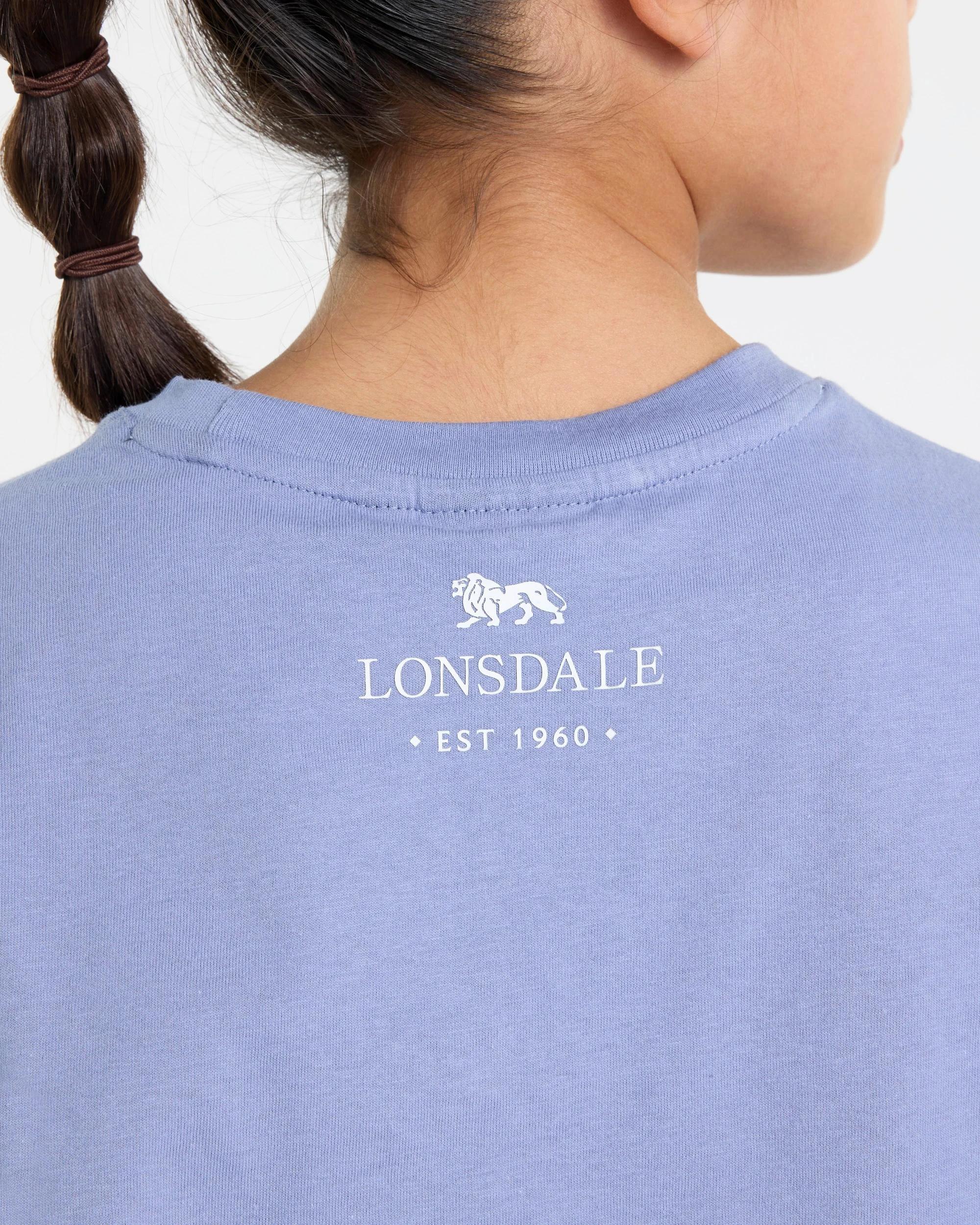 3 Oversized T-Shirt Blue - Lonsdale London BLUE, 3 of 4