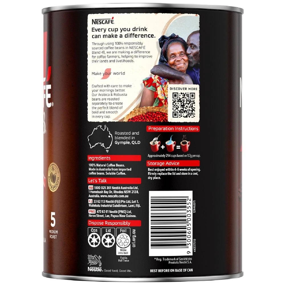 4 Nescafe Blend 43 Instant Coffee 500g, 4 of 7
