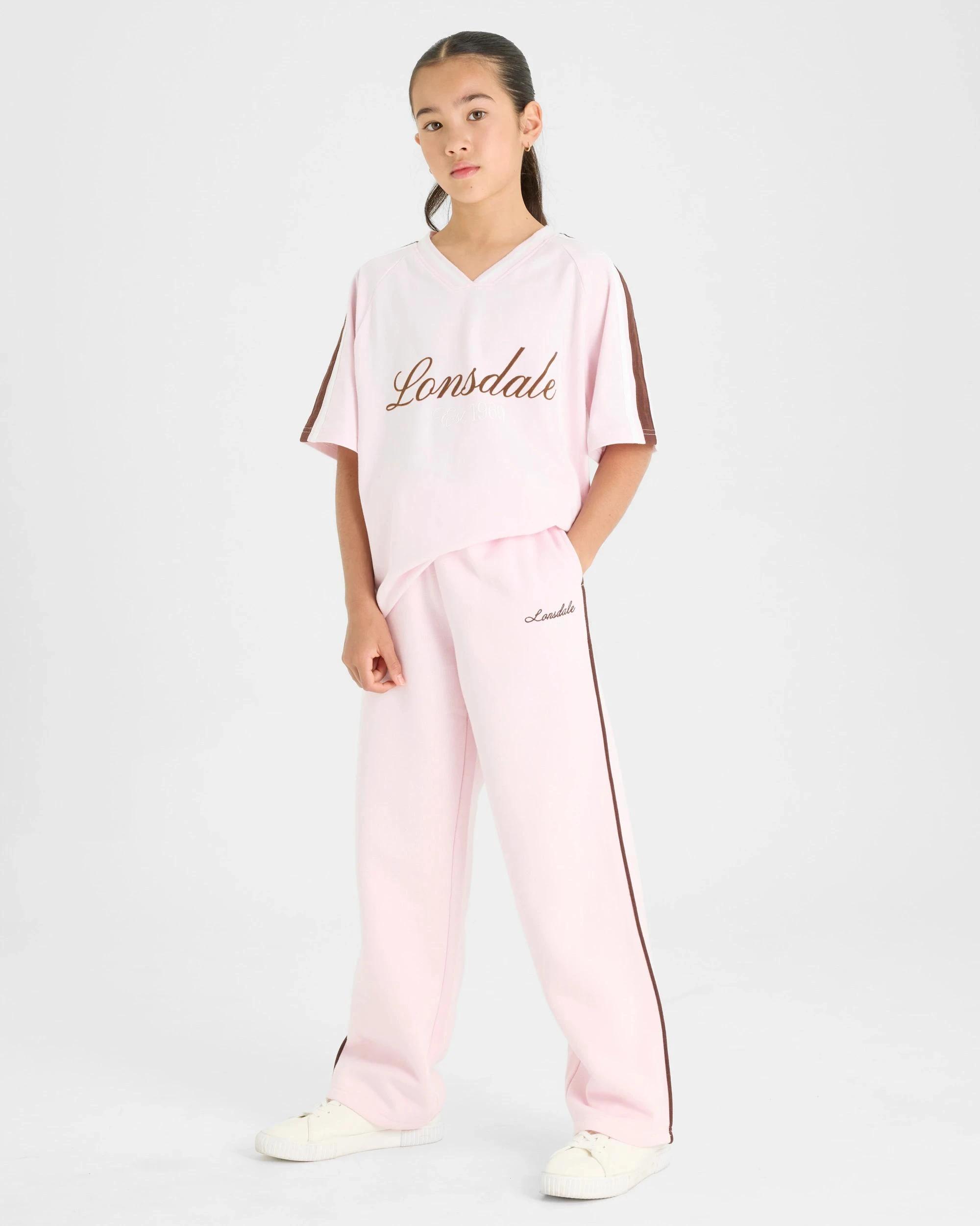 5 Lonsdale London Wide Leg Trackpants PINK, 5 of 5