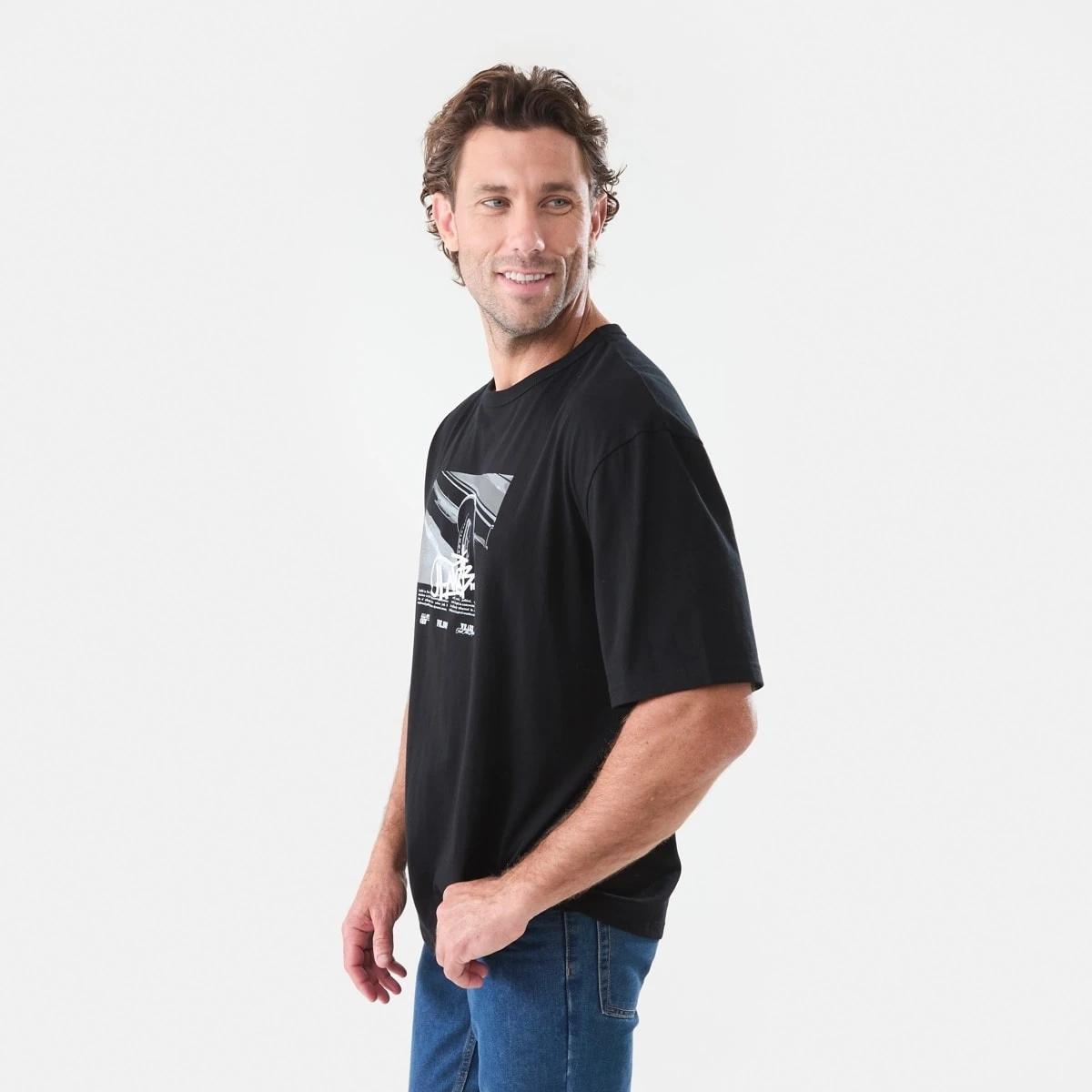 2 Oversized Graphic T-shirt Black, 2 of 5