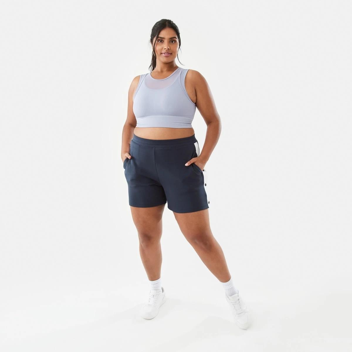 4 Active Womens Snap Shorts Shade Navy, 4 of 8