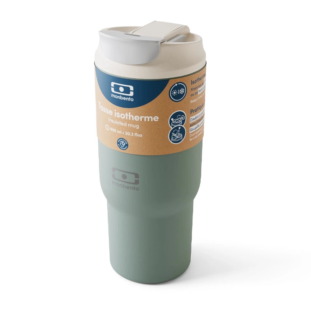 3 Monbento Travel Mug L Natural - Green, 3 of 5
