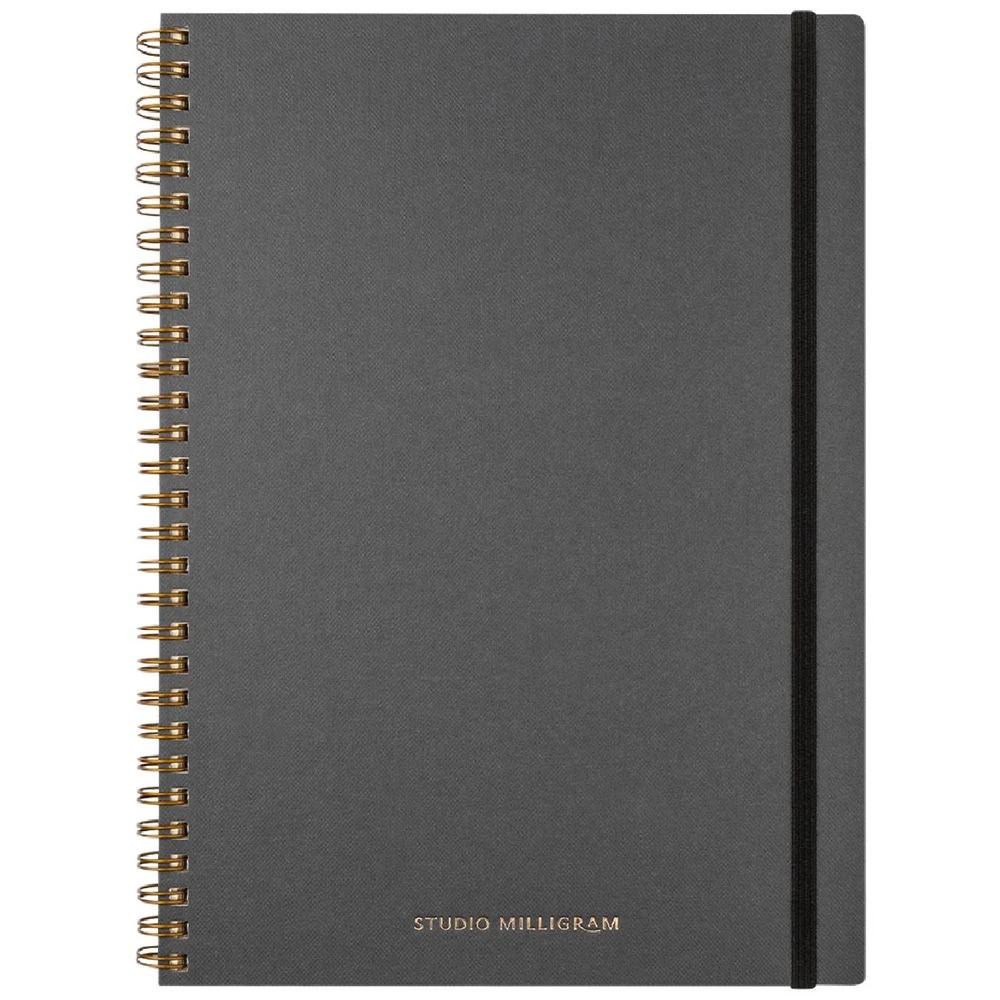 2 Milligram B5 Spiral Notebook 192 Pages Black, 2 of 3