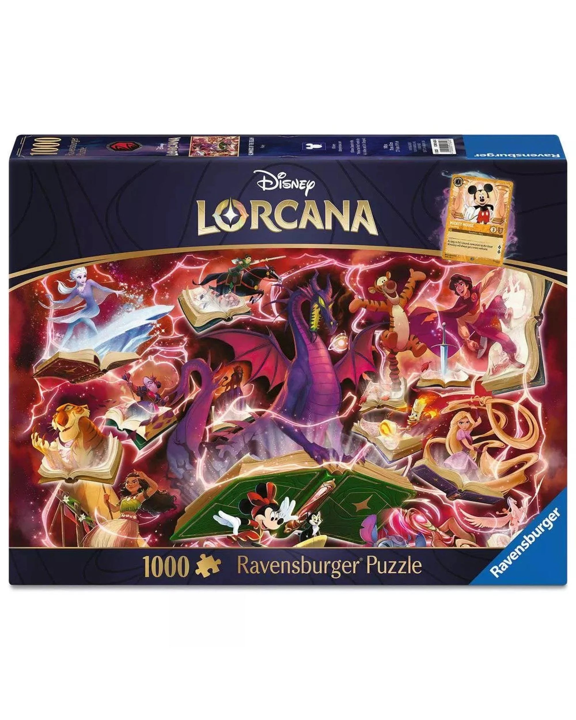 1 Ravensburger Disney Lorcana Glimmers of the Realm: Ruby 1000 Piece Jigsaw Puzzle - Red, 1 of 5