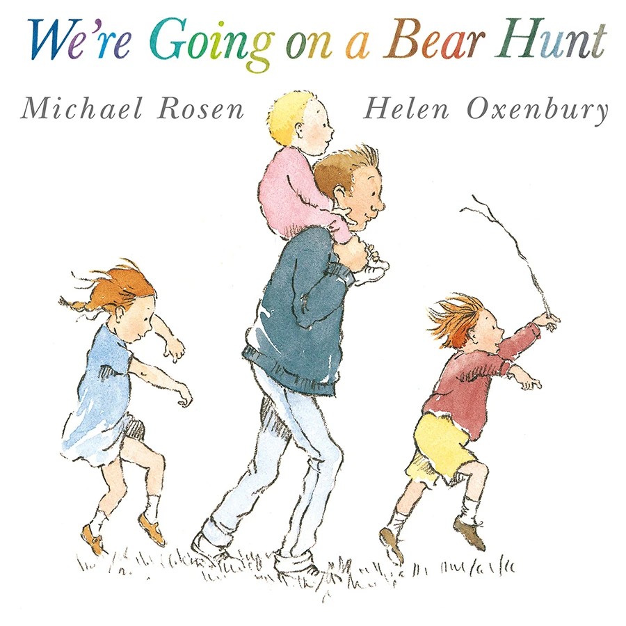 1 We're Going On a Bear Hunt by Michael Rosen And Helen Oxenbury - Book, 1 of 4