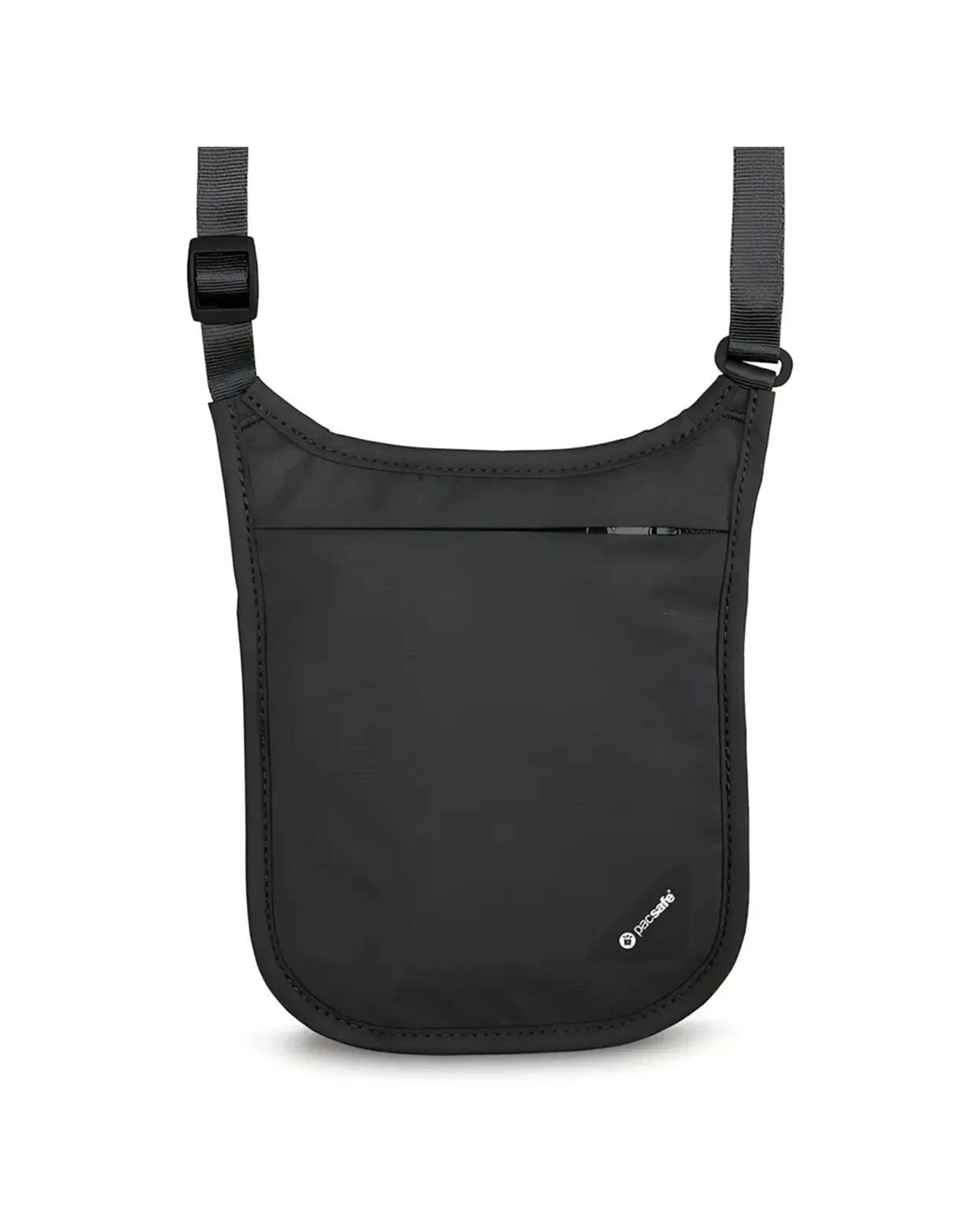 1 Pacsafe Coversafe V75 RFID Blocking Neck Pouch Adjustable Strap Lightweight - Black, 1 of 1