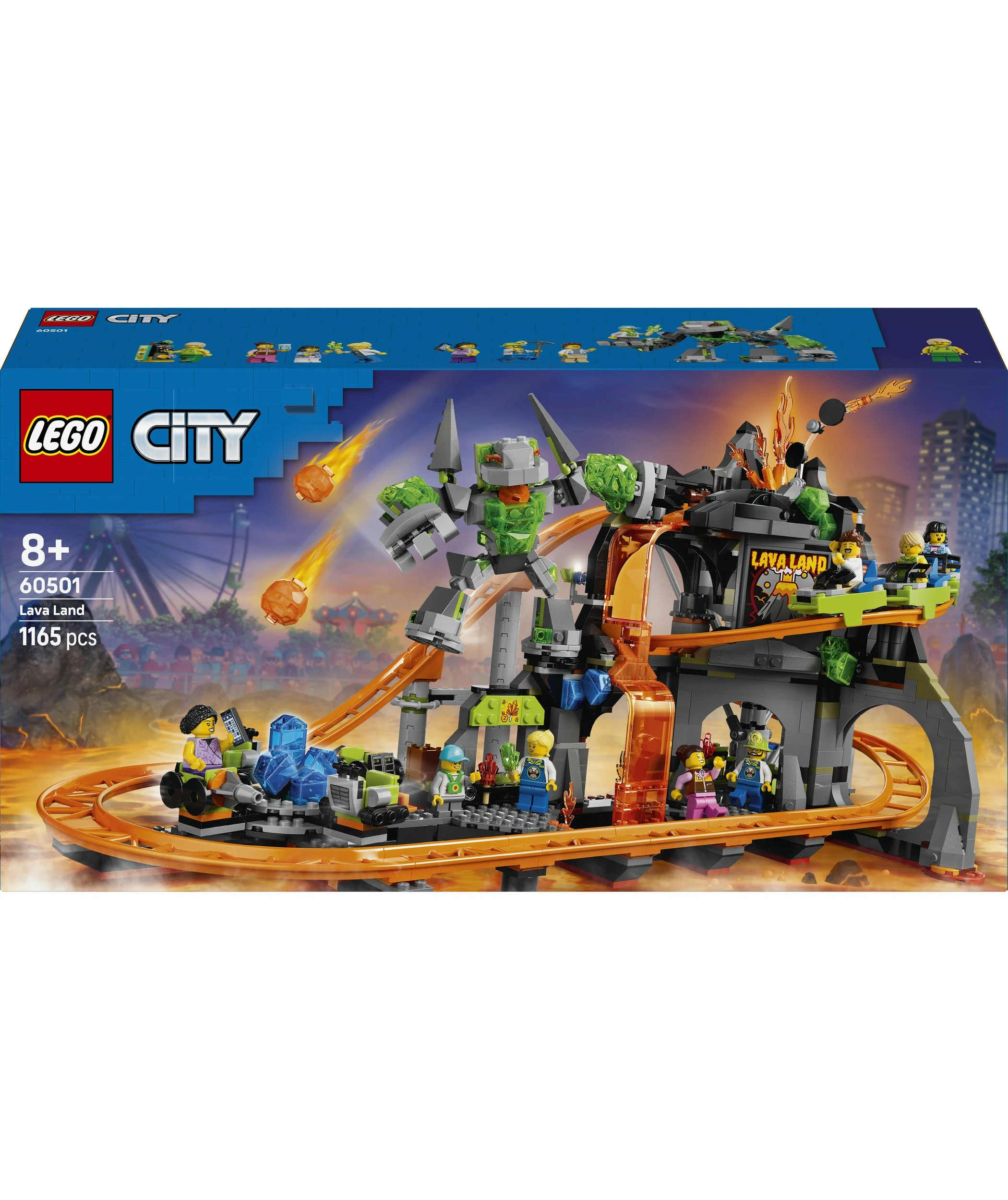 1 LEGO City Lava Land Roller Coaster Park 60501, 1 of 10