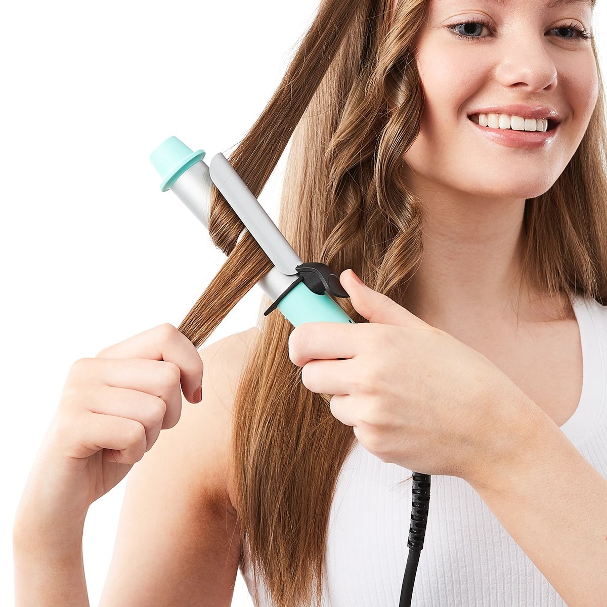 1 Mini Curler - Aqua, 1 of 8